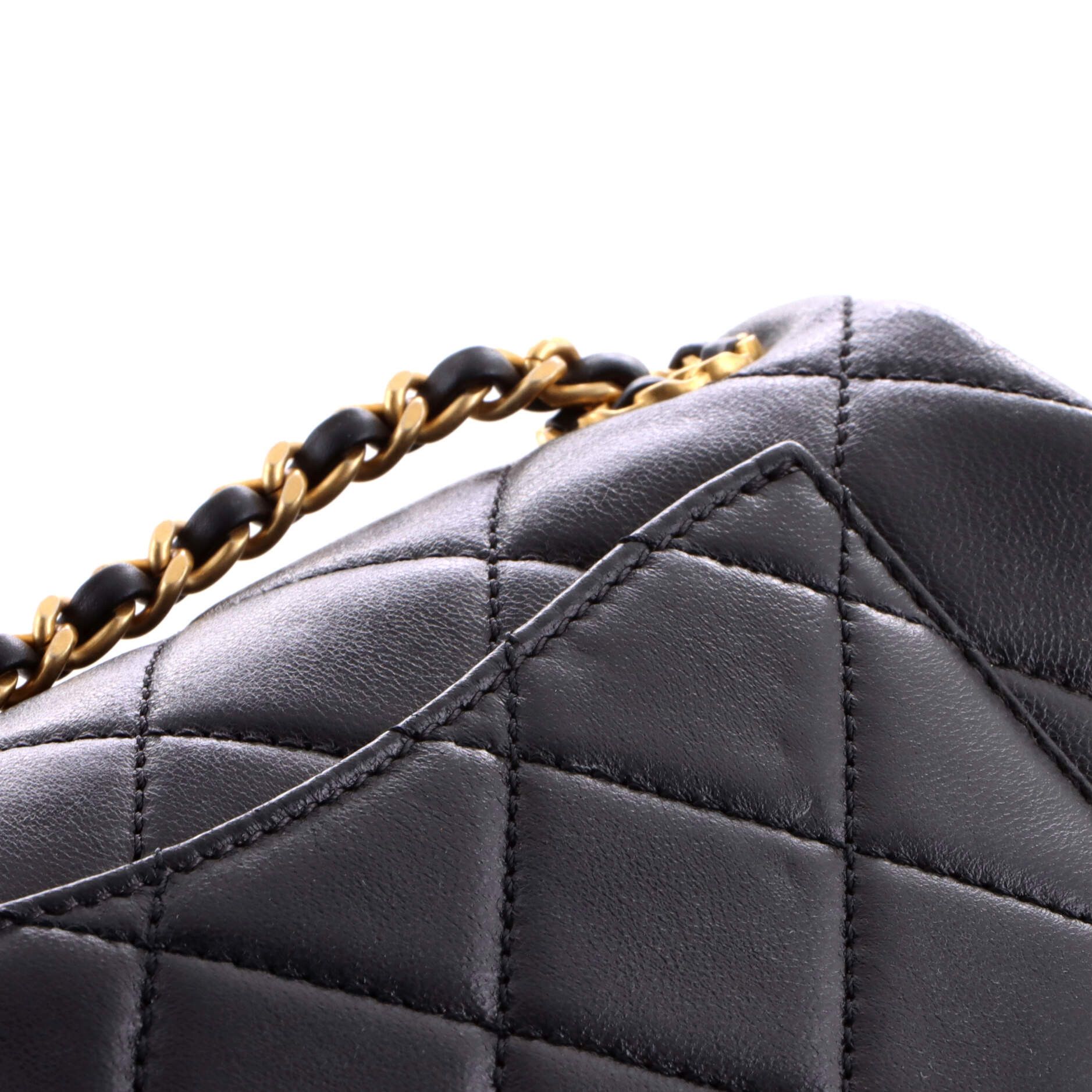 Chanel Chain Infinity Flap Bag Quilted Lambskin Mini Size ONE SIZE - 5 Thumbnail