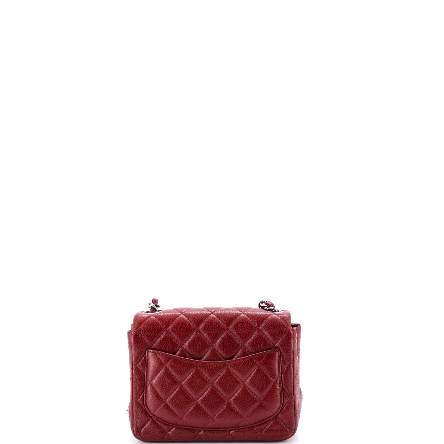 Chanel Vintage Square Classic Single Flap Bag Quilted Caviar Mini Size ONE SIZE - 2 Thumbnail