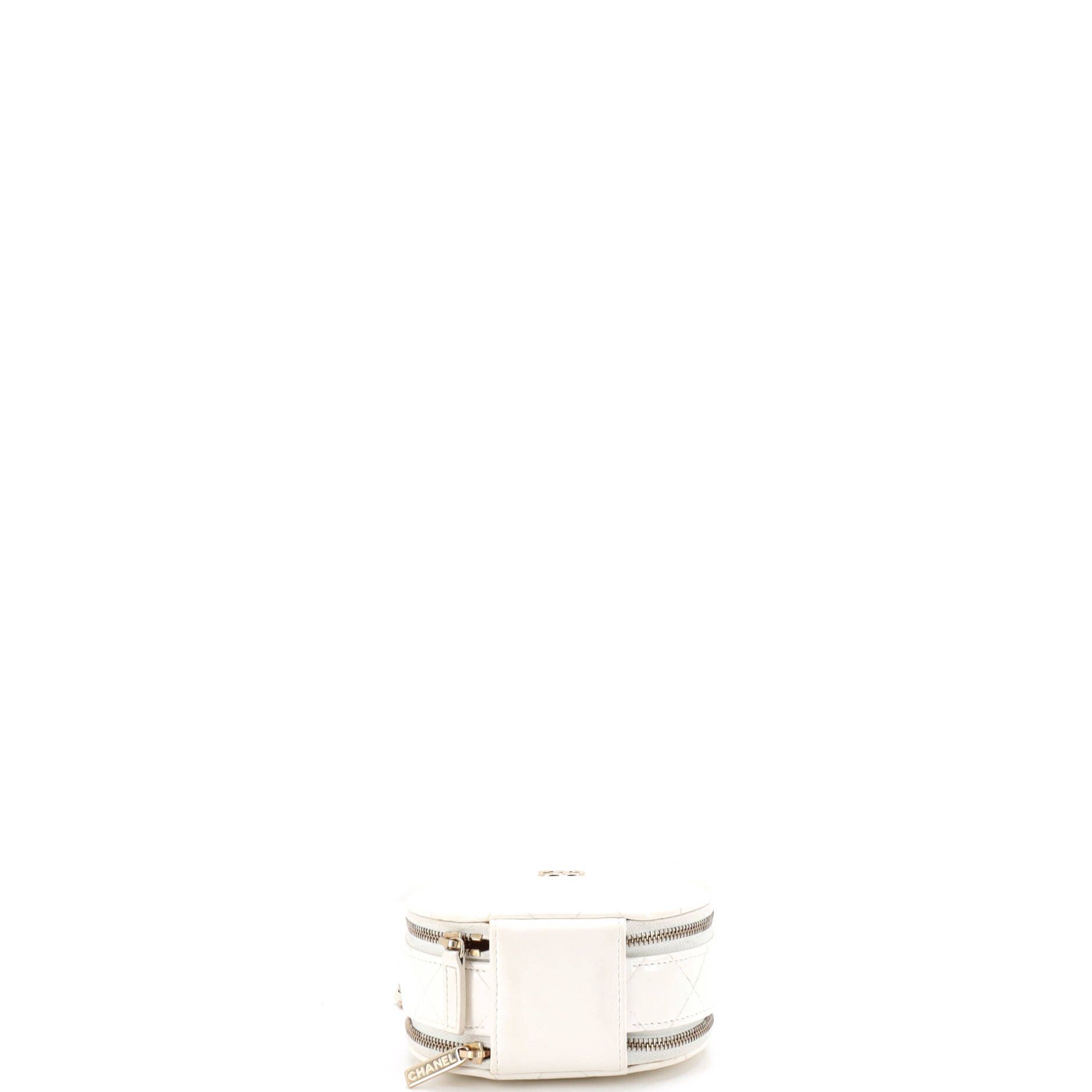 Chanel Handle with Care Round Vanity Case with Chain Quilted Lambskin Small Size ONE SIZE - 3 Thumbnail