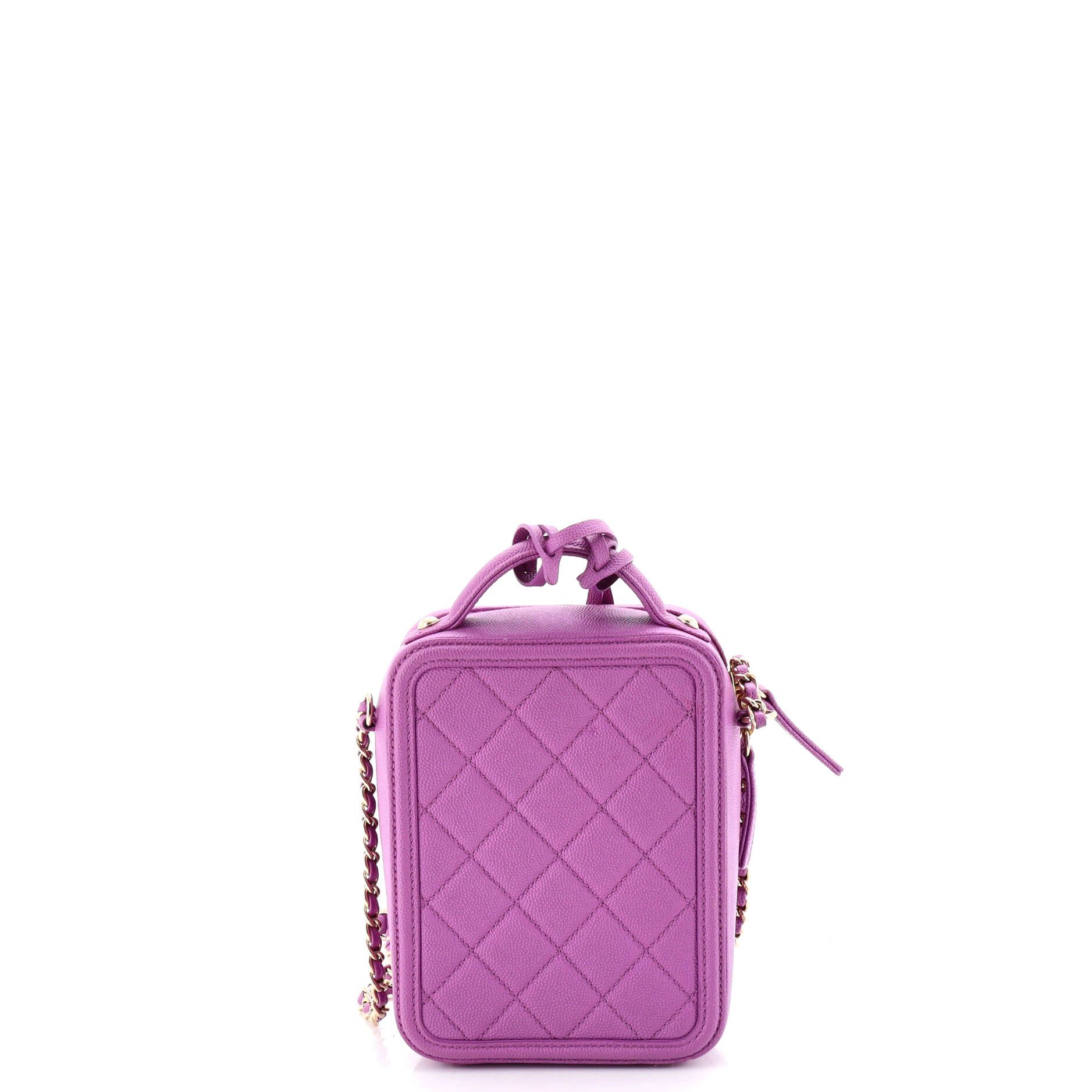 Chanel Filigree Vertical Vanity Case Quilted Caviar Size ONE SIZE - 2 Thumbnail