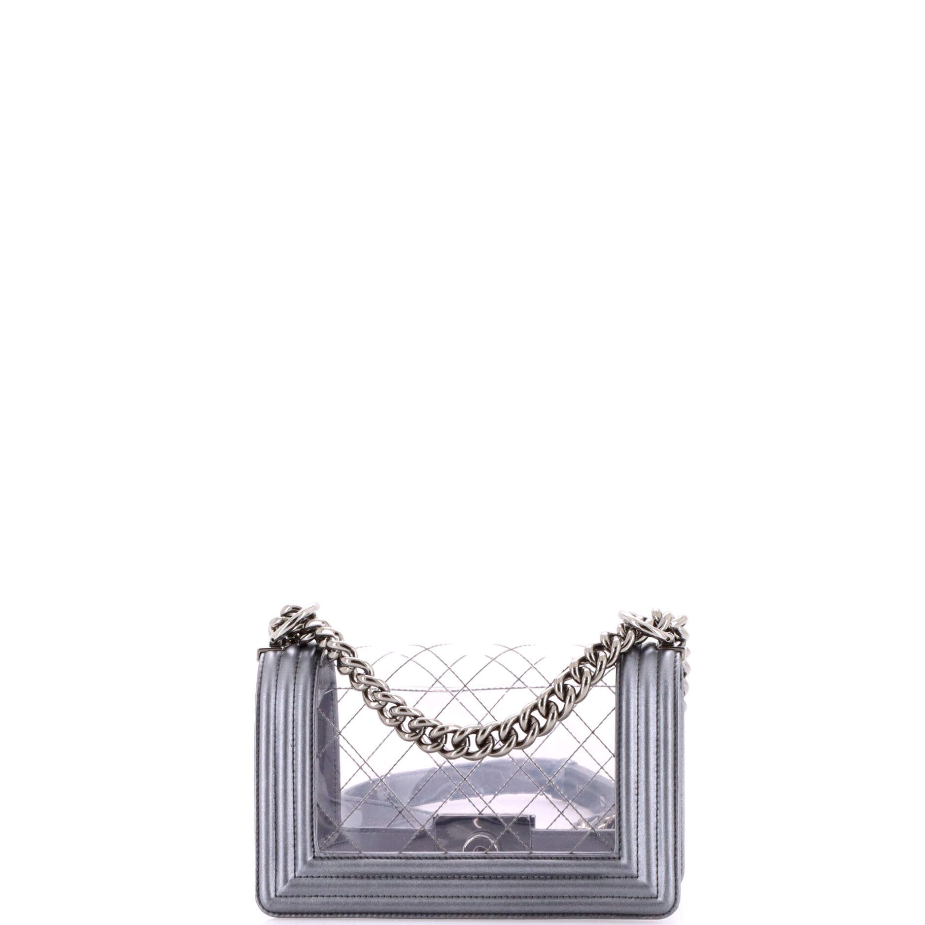 Chanel Boy Flap Bag Quilted PVC and Calfskin Small Size ONE SIZE - 2 Thumbnail