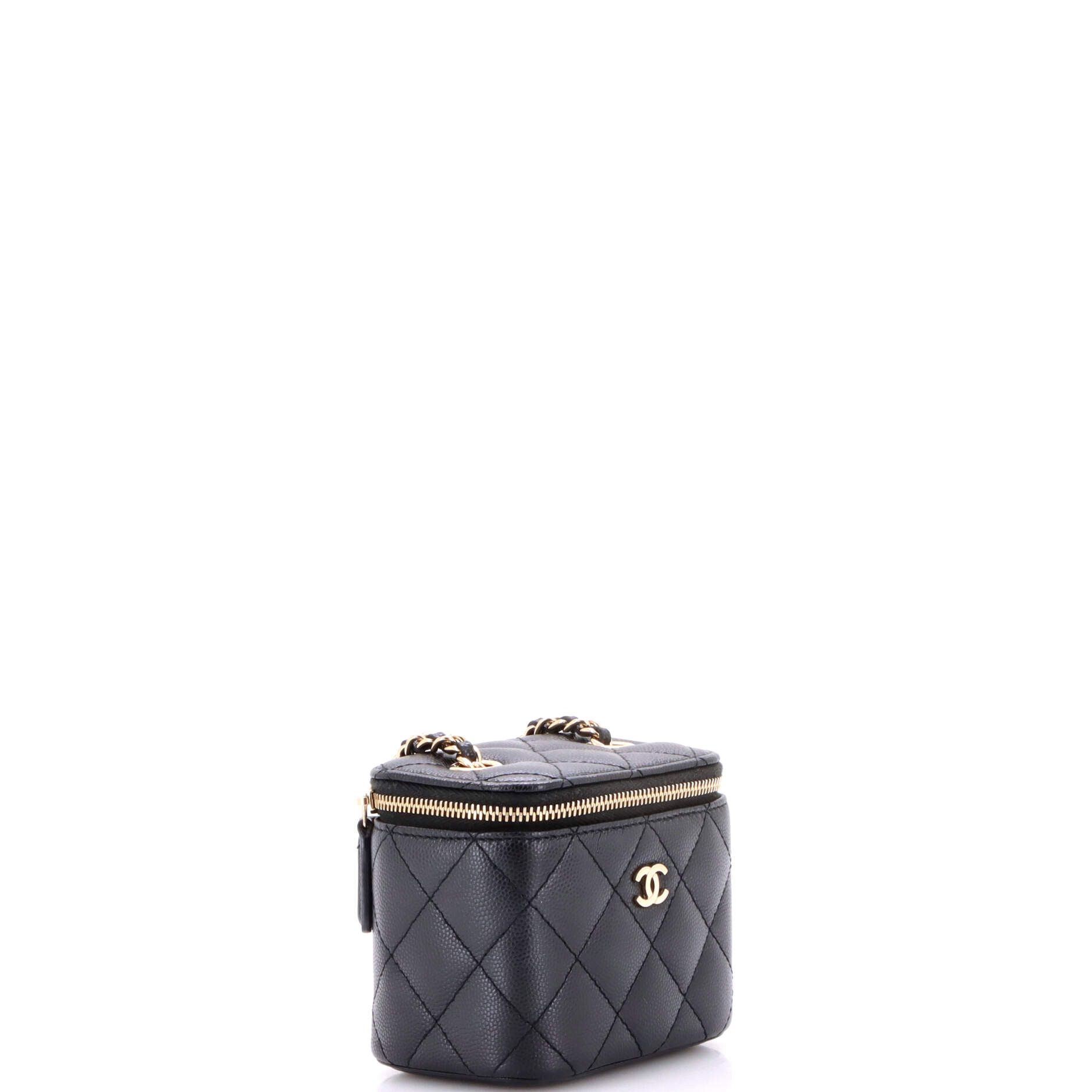 Chanel Classic Vanity Case with Chain Quilted Caviar Mini Size ONE SIZE - 2 Thumbnail
