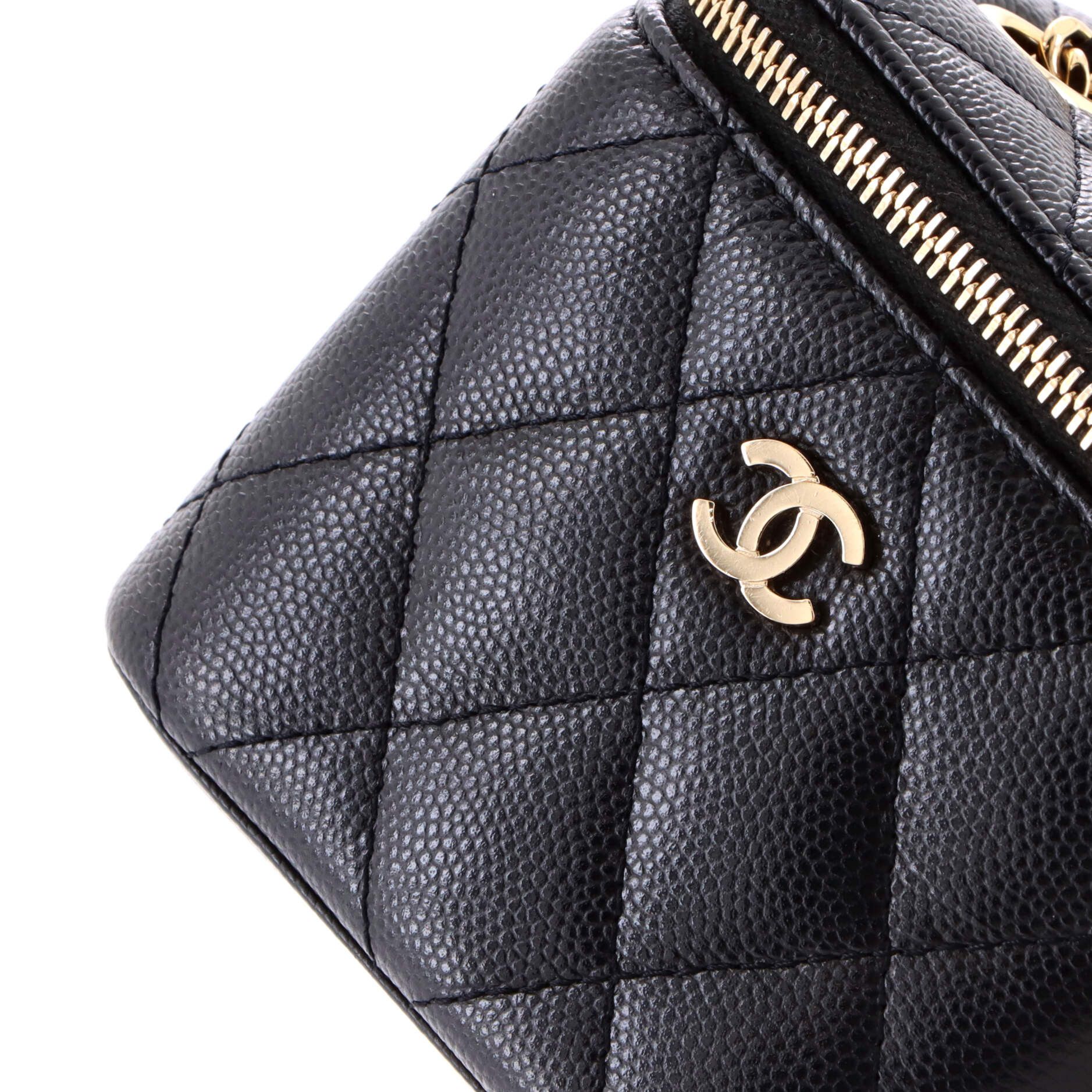 Chanel Classic Vanity Case with Chain Quilted Caviar Mini Size ONE SIZE - 6 Thumbnail