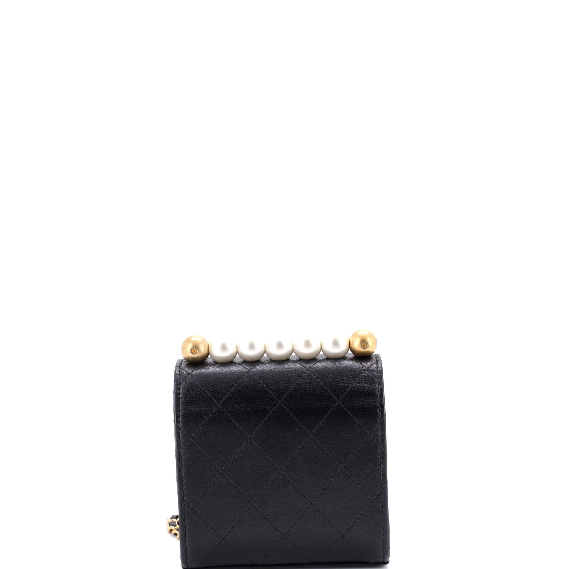 Chanel Chic Pearls Flap Clutch with Chain Quilted Goatskin Mini Size ONE SIZE - 3 Thumbnail