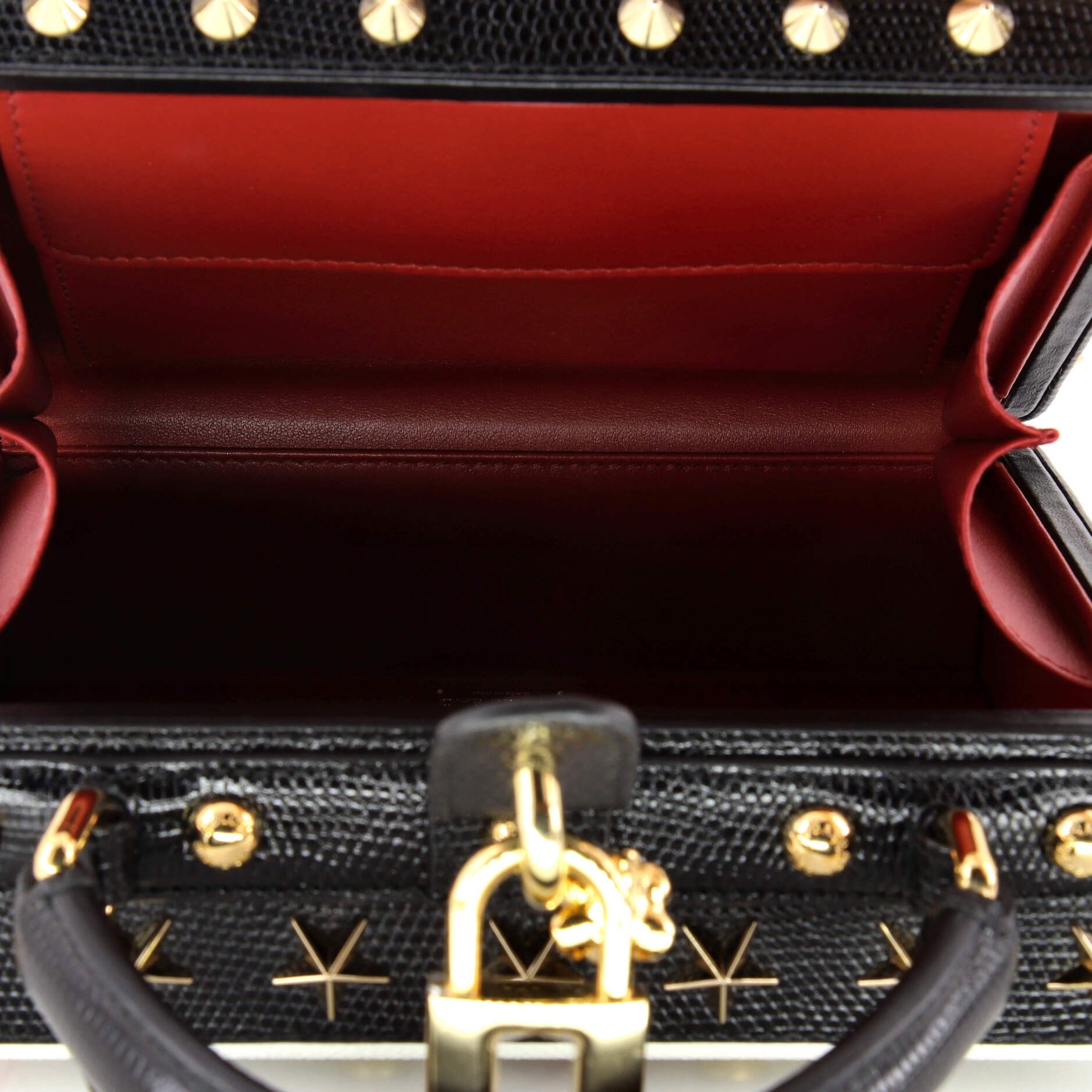 Dolce & Gabbana Treasure Box Bag Embellished Printed Leather Small Size ONE SIZE - 4 Thumbnail