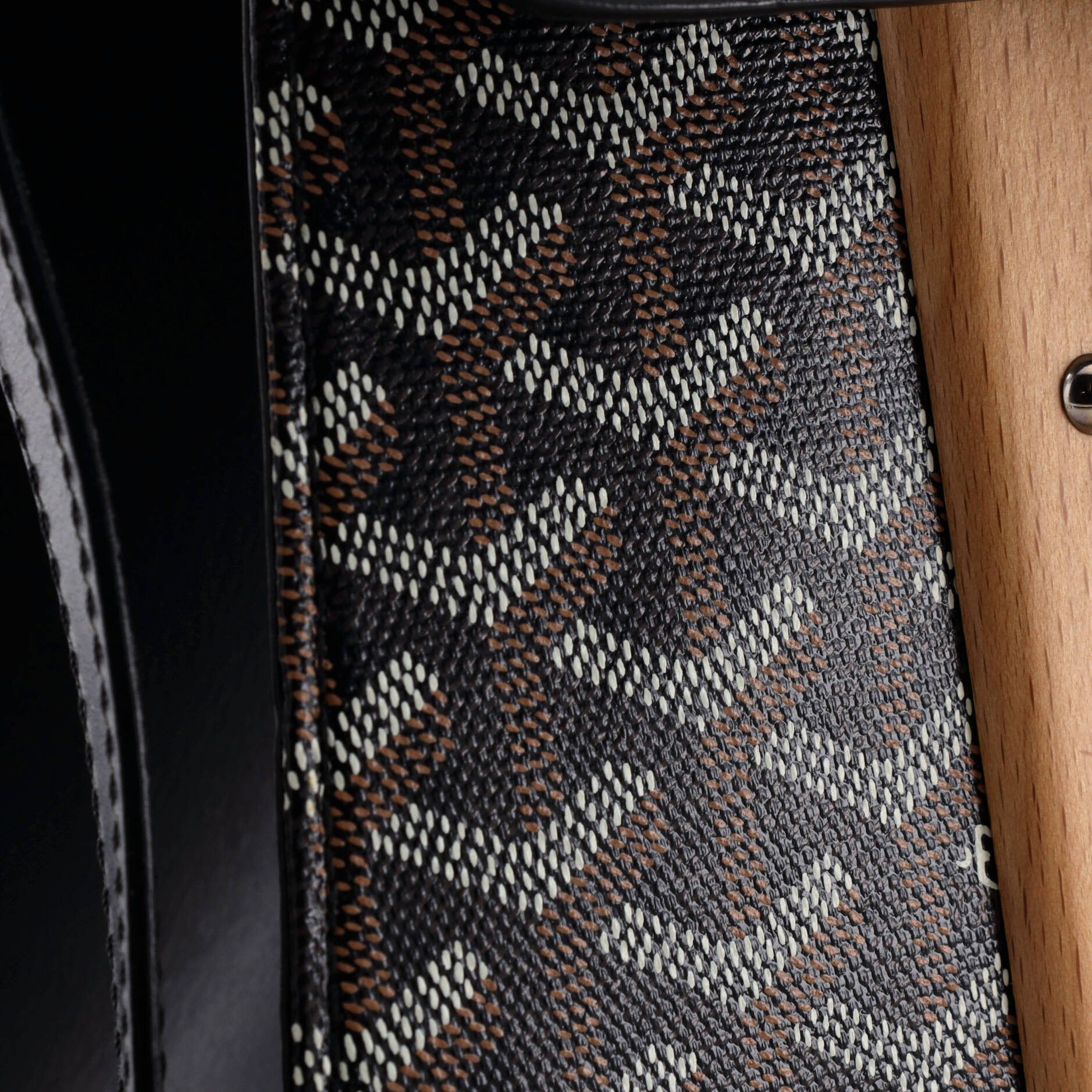 Goyard Saigon Top Handle Bag Coated Canvas with Leather MM Size ONE SIZE - 5 Thumbnail