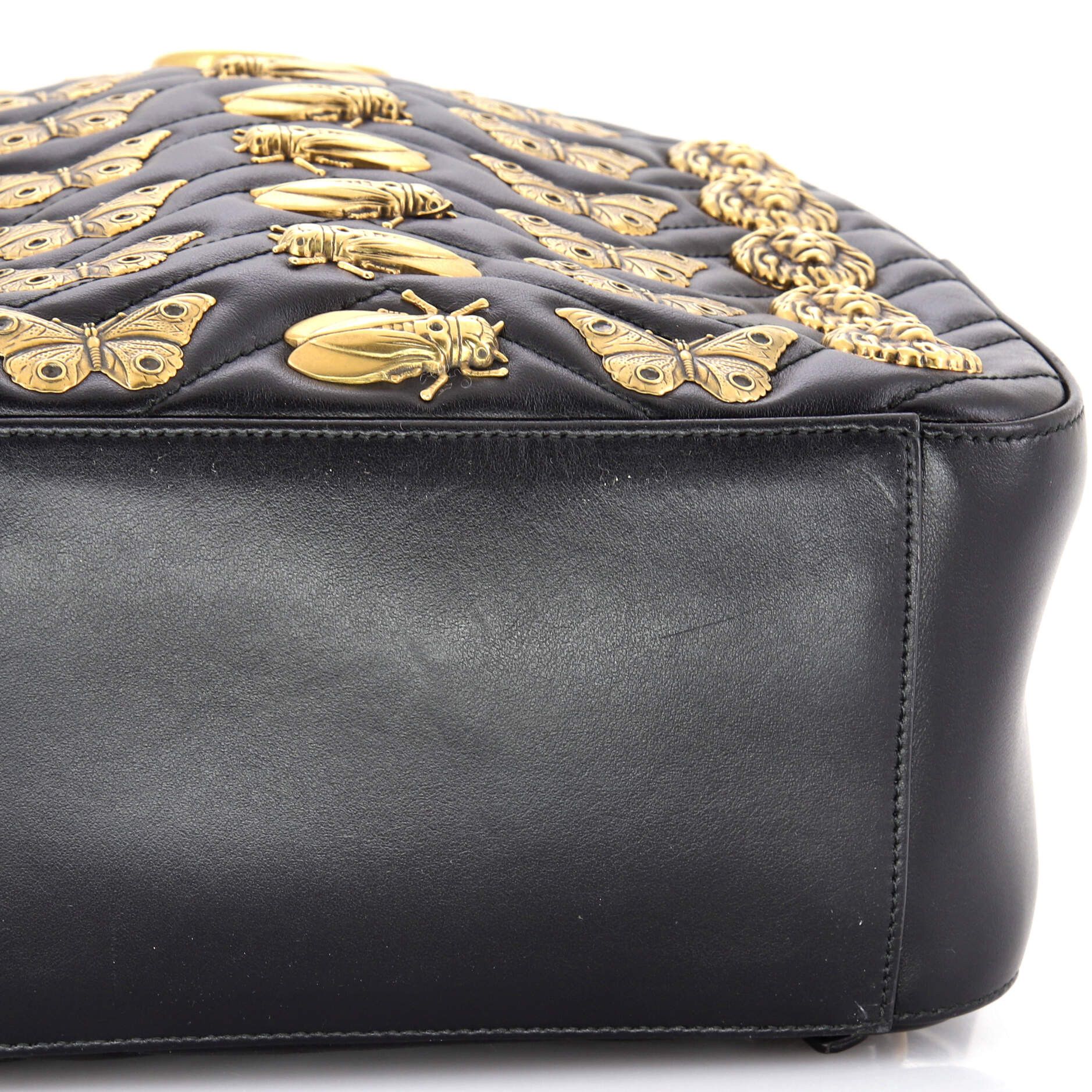 Gucci GG Marmont Backpack Embellished Matelasse Leather Small Size ONE SIZE - 5 Thumbnail