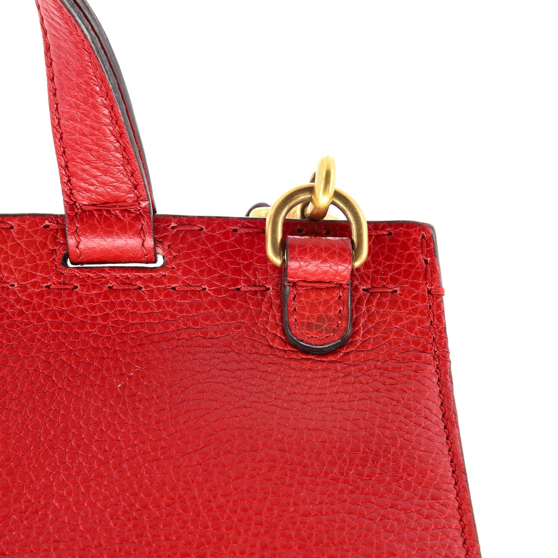 Gucci GG Marmont Top Handle Bag Leather Small Size ONE SIZE - 6 Thumbnail