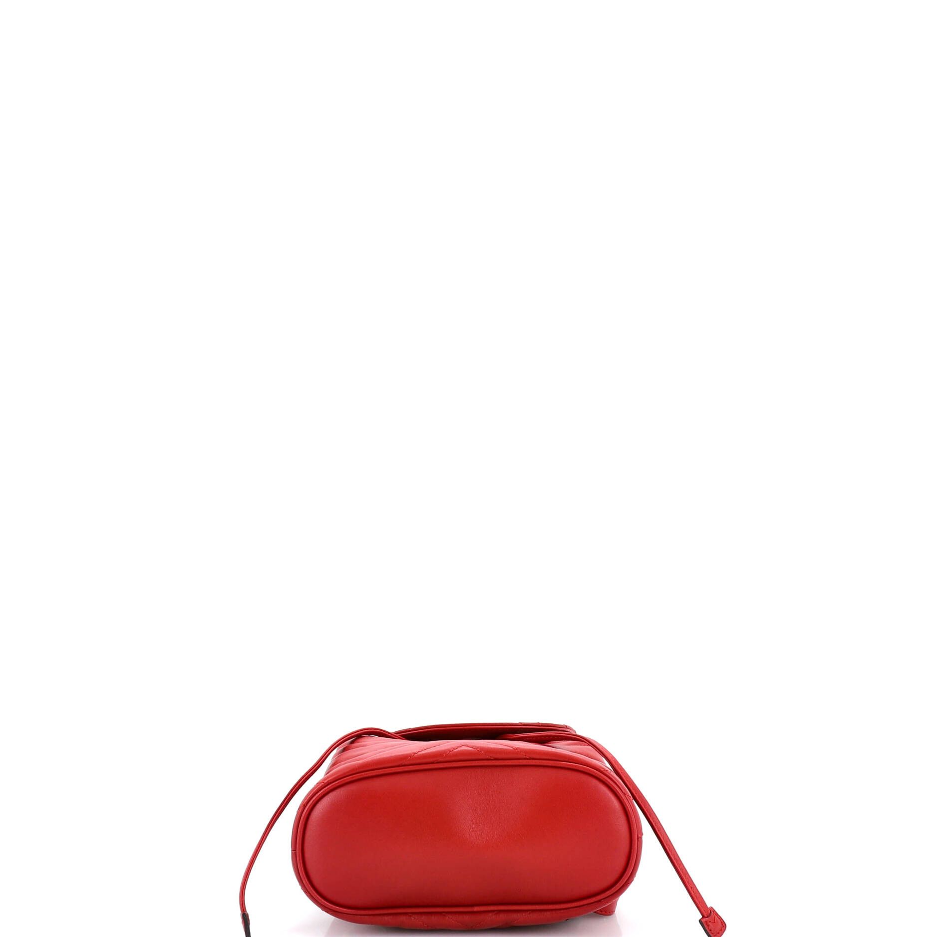 Gucci GG Marmont Drawstring Backpack Matelasse Leather Mini Size ONE SIZE - 3 Thumbnail