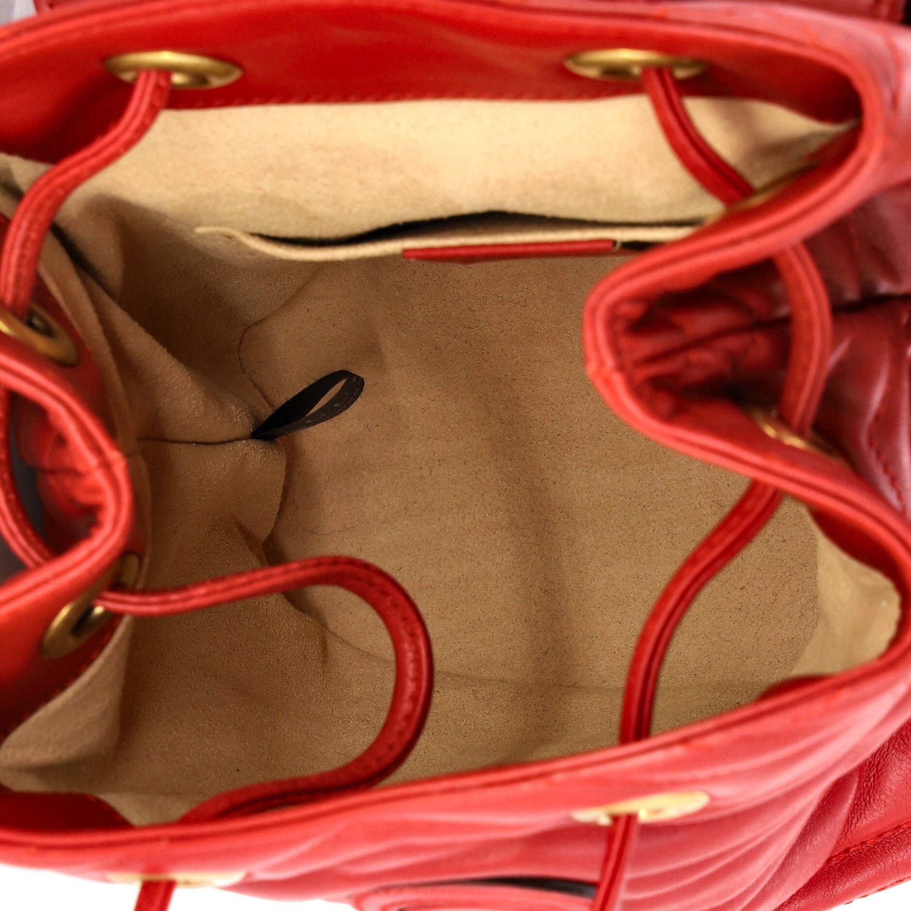 Gucci GG Marmont Drawstring Backpack Matelasse Leather Mini Size ONE SIZE - 4 Thumbnail