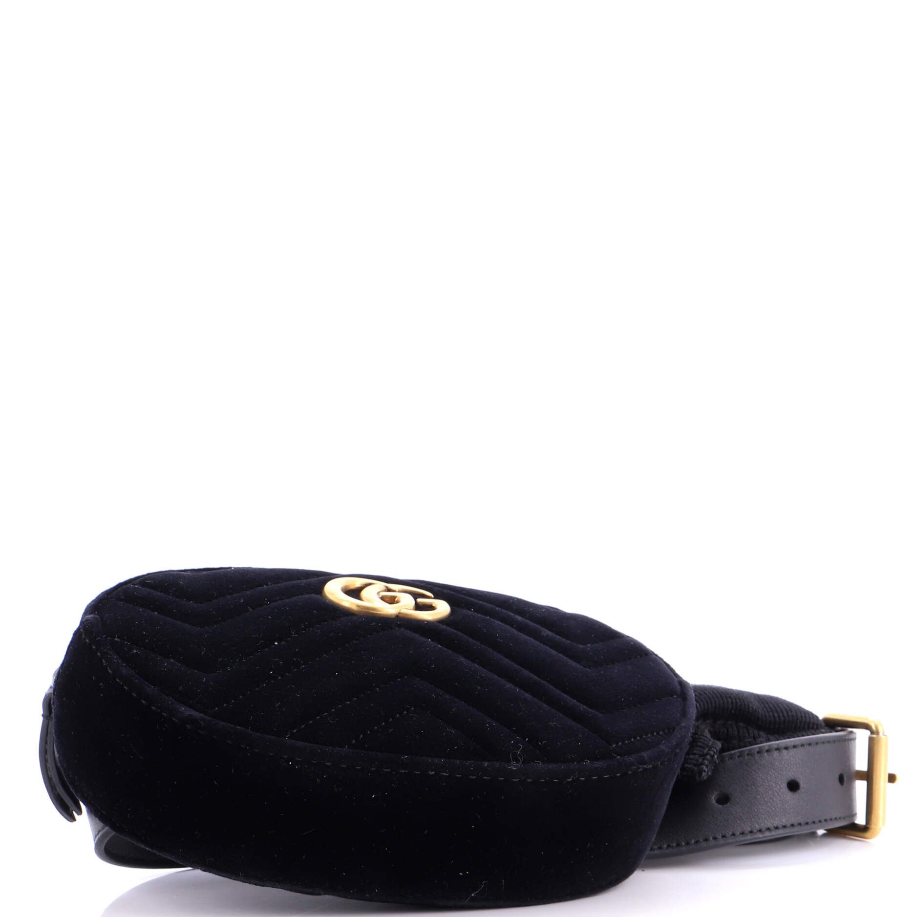 Gucci GG Marmont Belt Bag Matelasse Velvet Size ONE SIZE - 3 Thumbnail