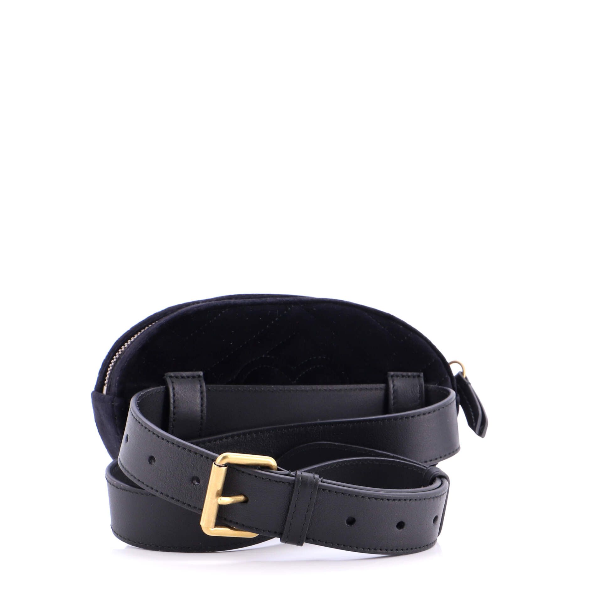 Gucci GG Marmont Belt Bag Matelasse Velvet Size ONE SIZE - 2 Thumbnail