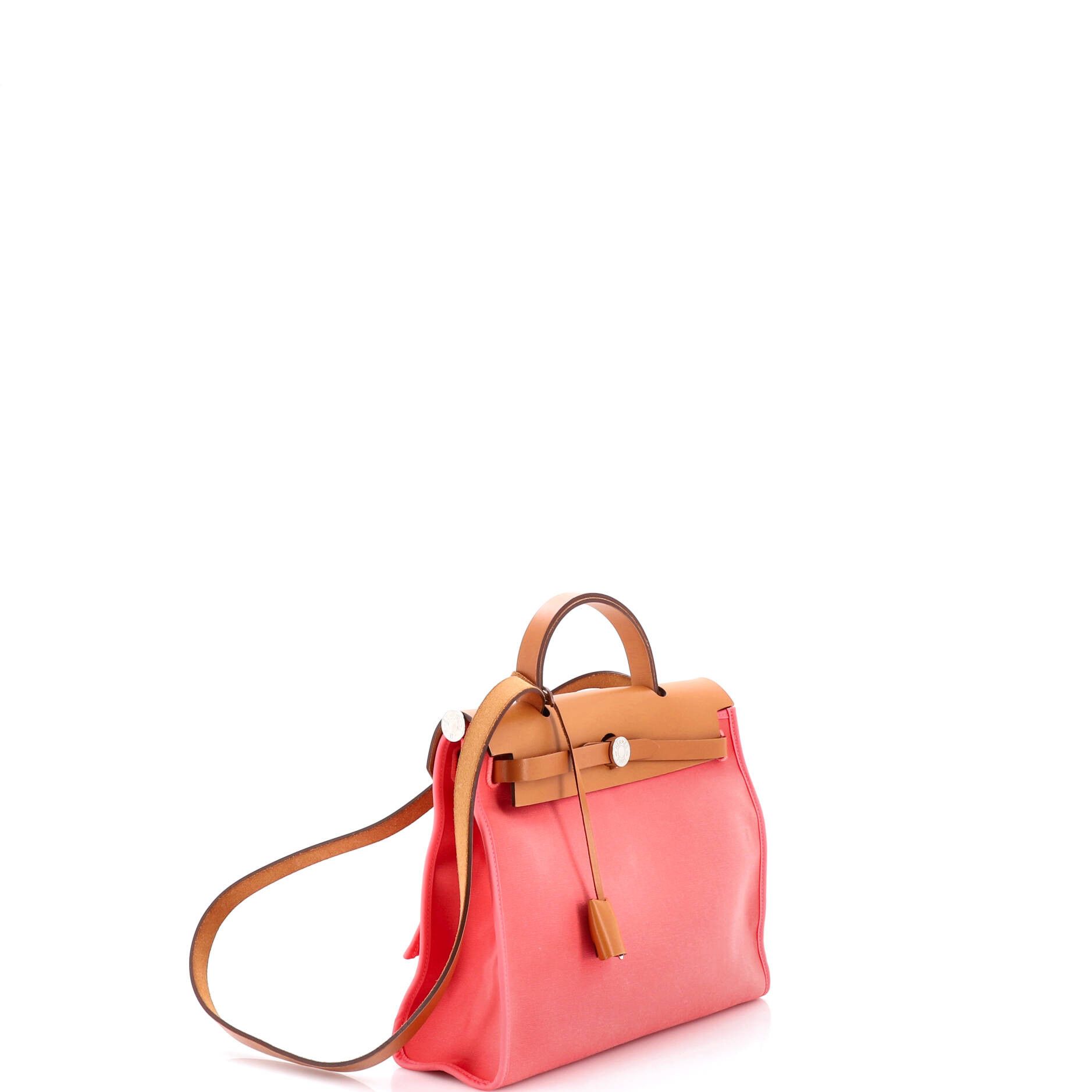 Hermes Herbag Zip Leather and Toile 31 Size ONE SIZE - 2 Thumbnail