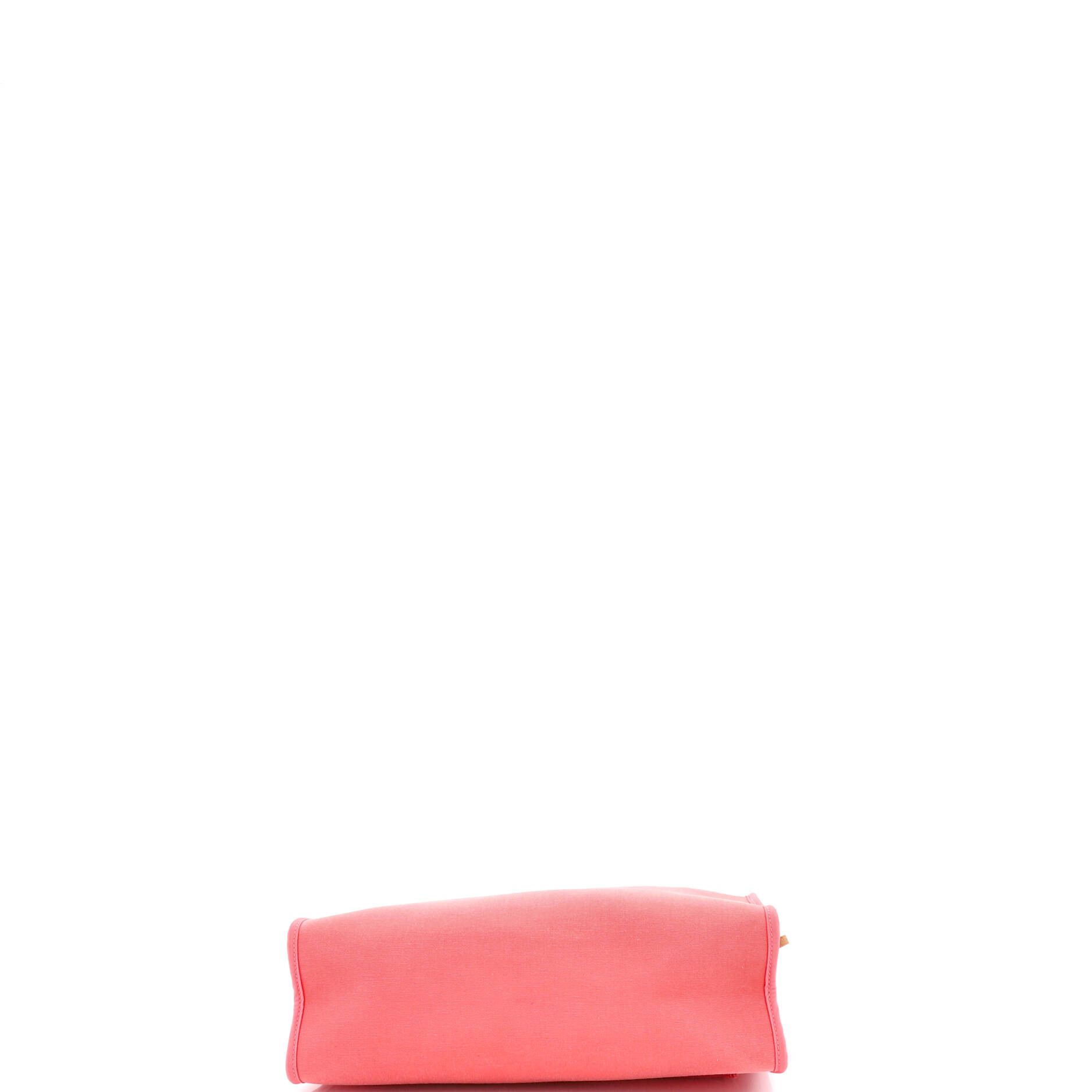 Hermes Herbag Zip Leather and Toile 31 Size ONE SIZE - 4 Thumbnail