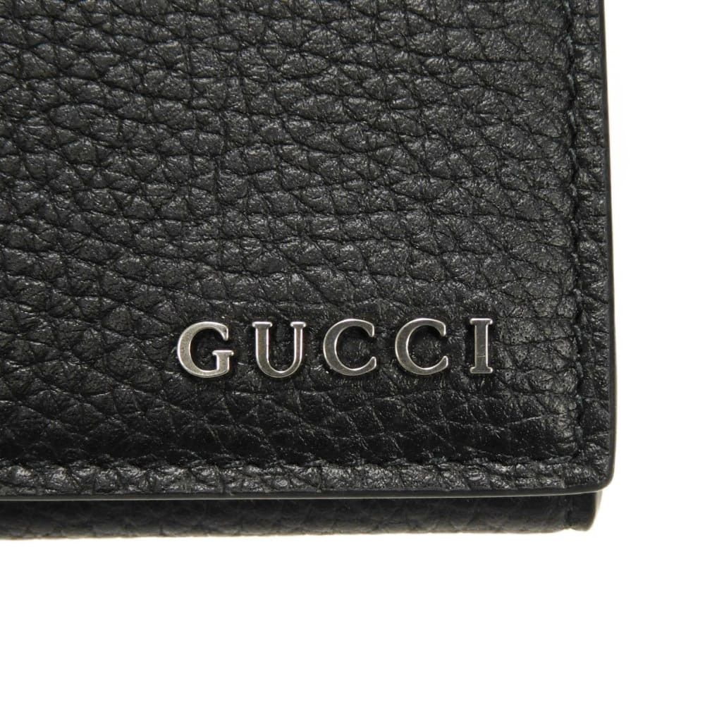 Gucci Gucci Gucci Logo Flap Card Holder Grained Calf Leather Card Case Limited Leather Card Case 771152 AAFX7 4241 DUTY FREE for USA Size ONE SIZE - 9 Thumbnail