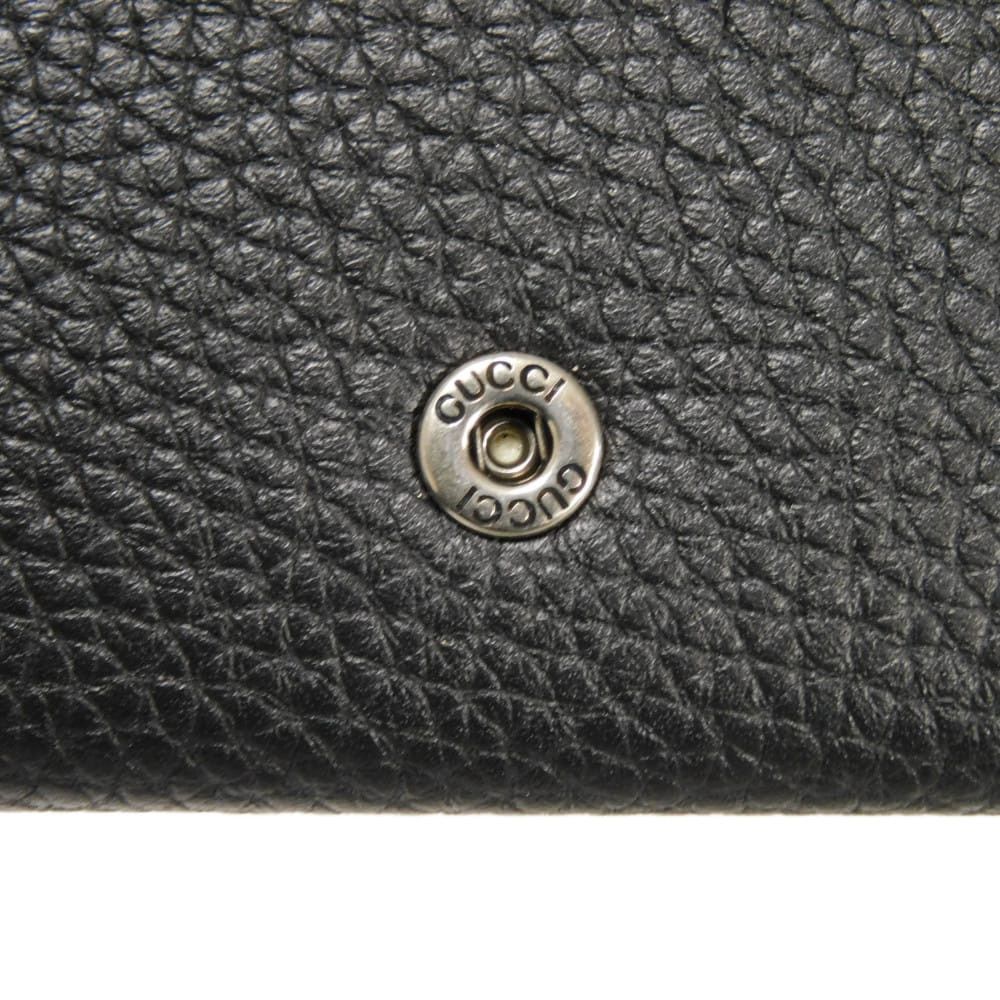Gucci Gucci Gucci Logo Flap Card Holder Grained Calf Leather Card Case Limited Leather Card Case 771152 AAFX7 4241 DUTY FREE for USA Size ONE SIZE - 8 Thumbnail