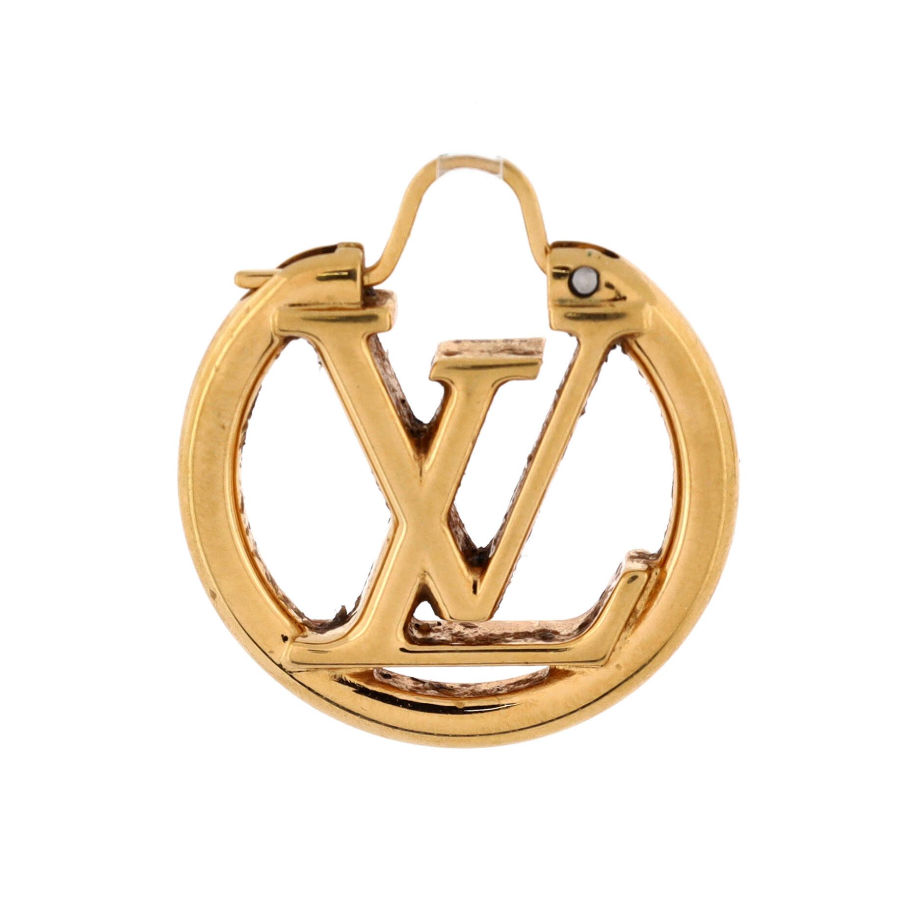 Louis Vuitton Louise Hoop Earrings Metal PM Size ONE SIZE - 2 Thumbnail