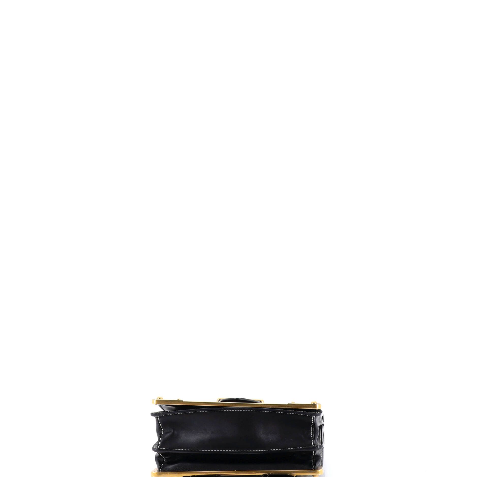 Prada Cahier Crossbody Bag Studded Laser Cut Leather Small Size ONE SIZE - 3 Thumbnail