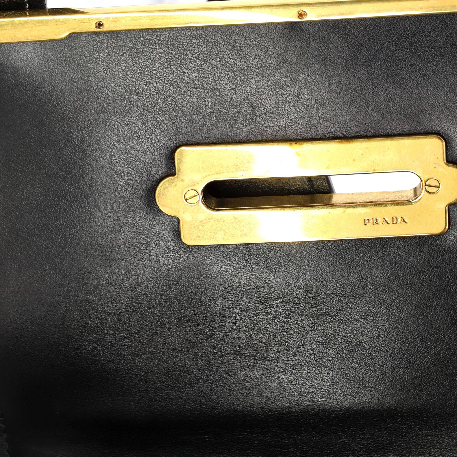 Prada Cahier Crossbody Bag Studded Laser Cut Leather Small Size ONE SIZE - 5 Thumbnail