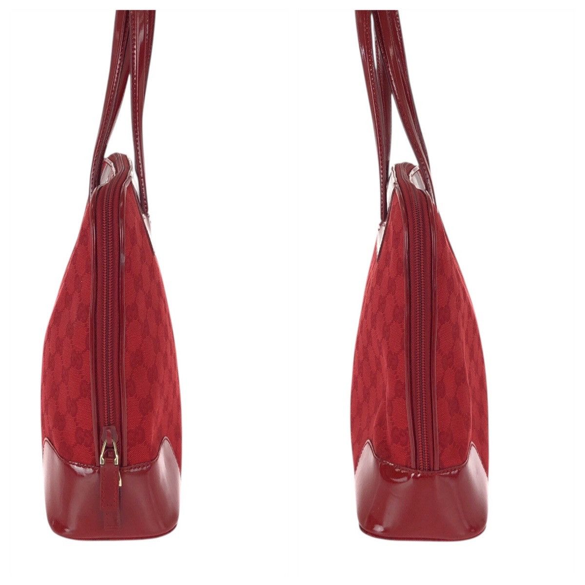 Gucci Gucci Gucci GG Canvas Patent Leather 2way Tote Bag Textile Shoulder Bag 002 1122 DUTY FREE for USA Size ONE SIZE - 8 Thumbnail