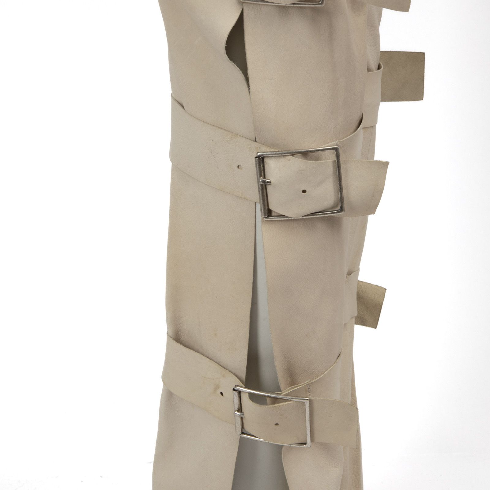 Acne Studios SS13 Ecru Leather Verena Trousers Size 26" / US 2 / IT 38 - 4 Thumbnail