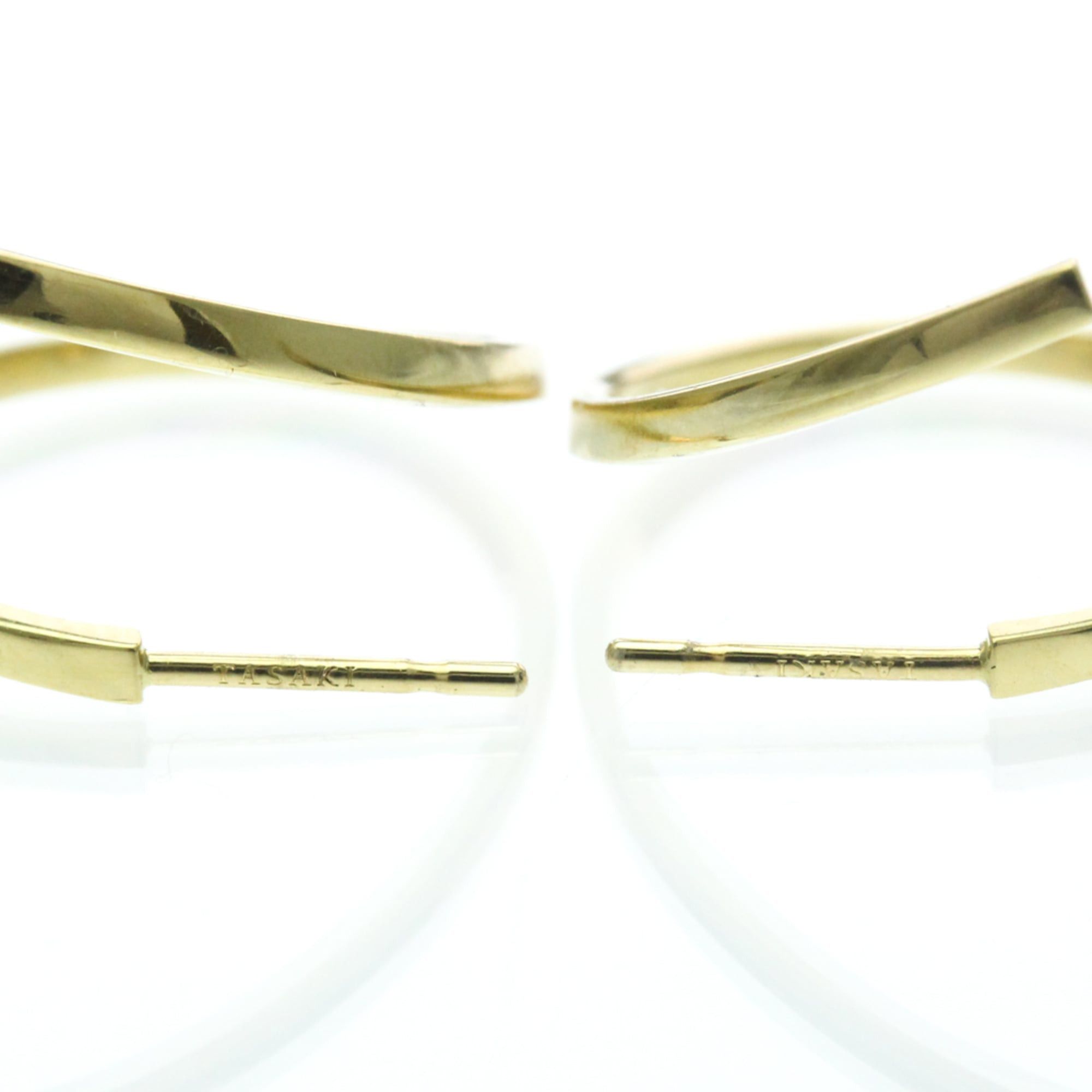 Other Tasaki Afine Earrings Pearl Yellow Gold (18K) Hoop Earrings Gold Size ONE SIZE - 8 Thumbnail