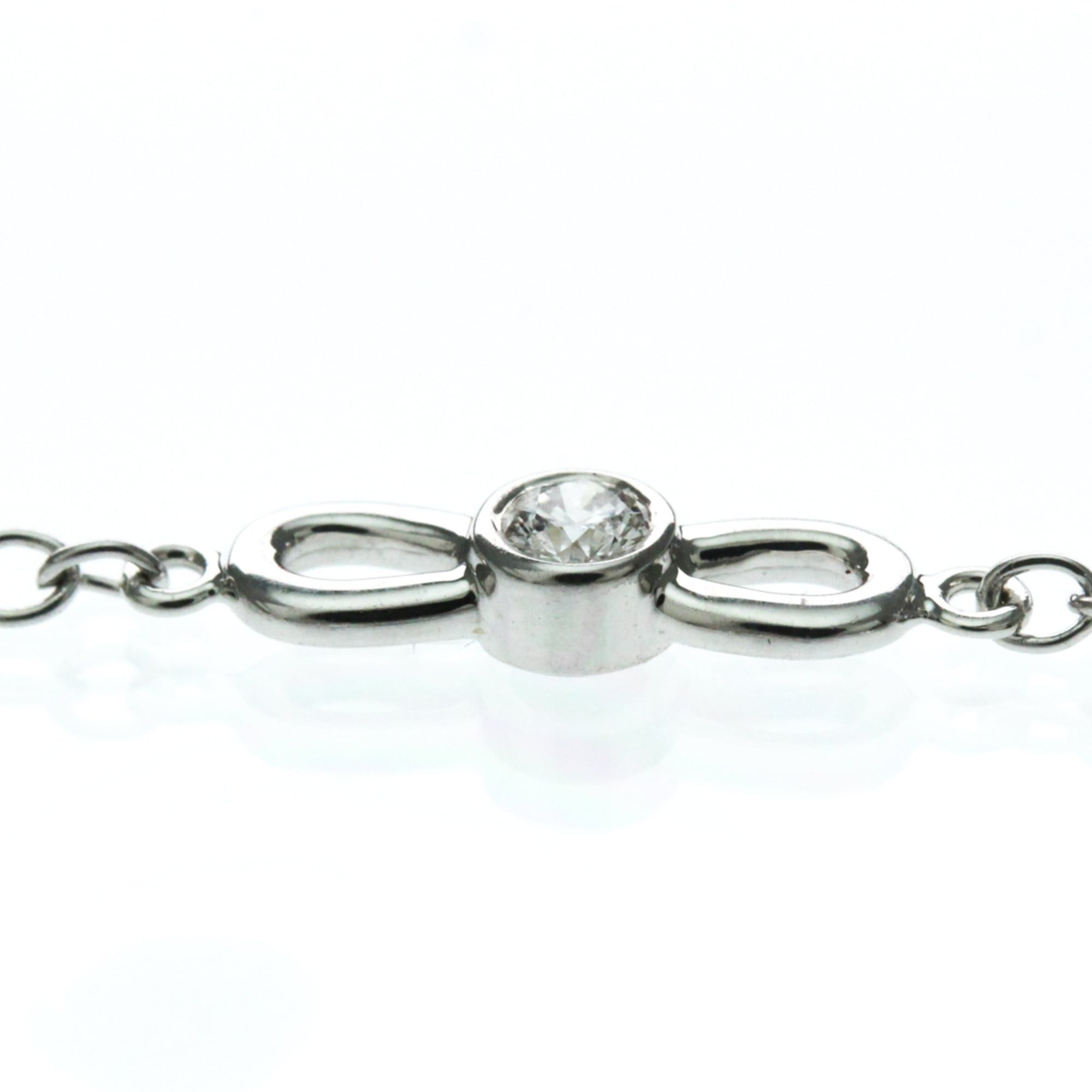 Tiffany & Co. Tiffany Ribbon Diamond Bracelet White Gold (18K) Diamond Charm Bracelet Silver Size ONE SIZE - 4 Thumbnail