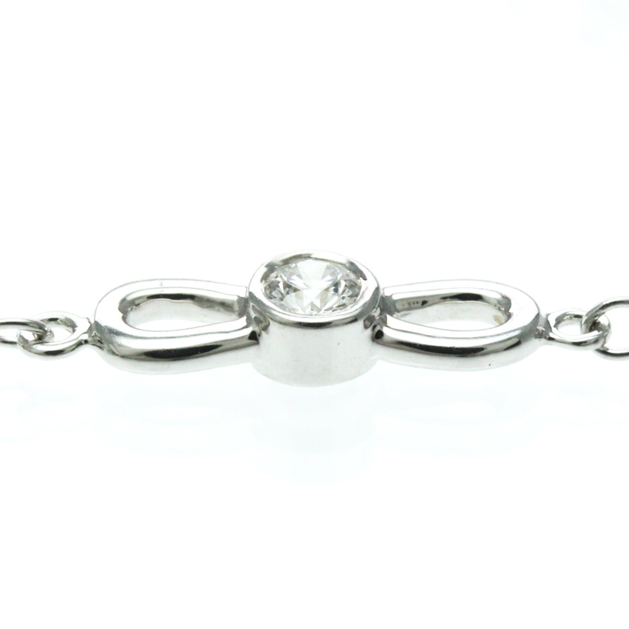 Tiffany & Co. Tiffany Ribbon Diamond Bracelet White Gold (18K) Diamond Charm Bracelet Silver Size ONE SIZE - 2 Thumbnail