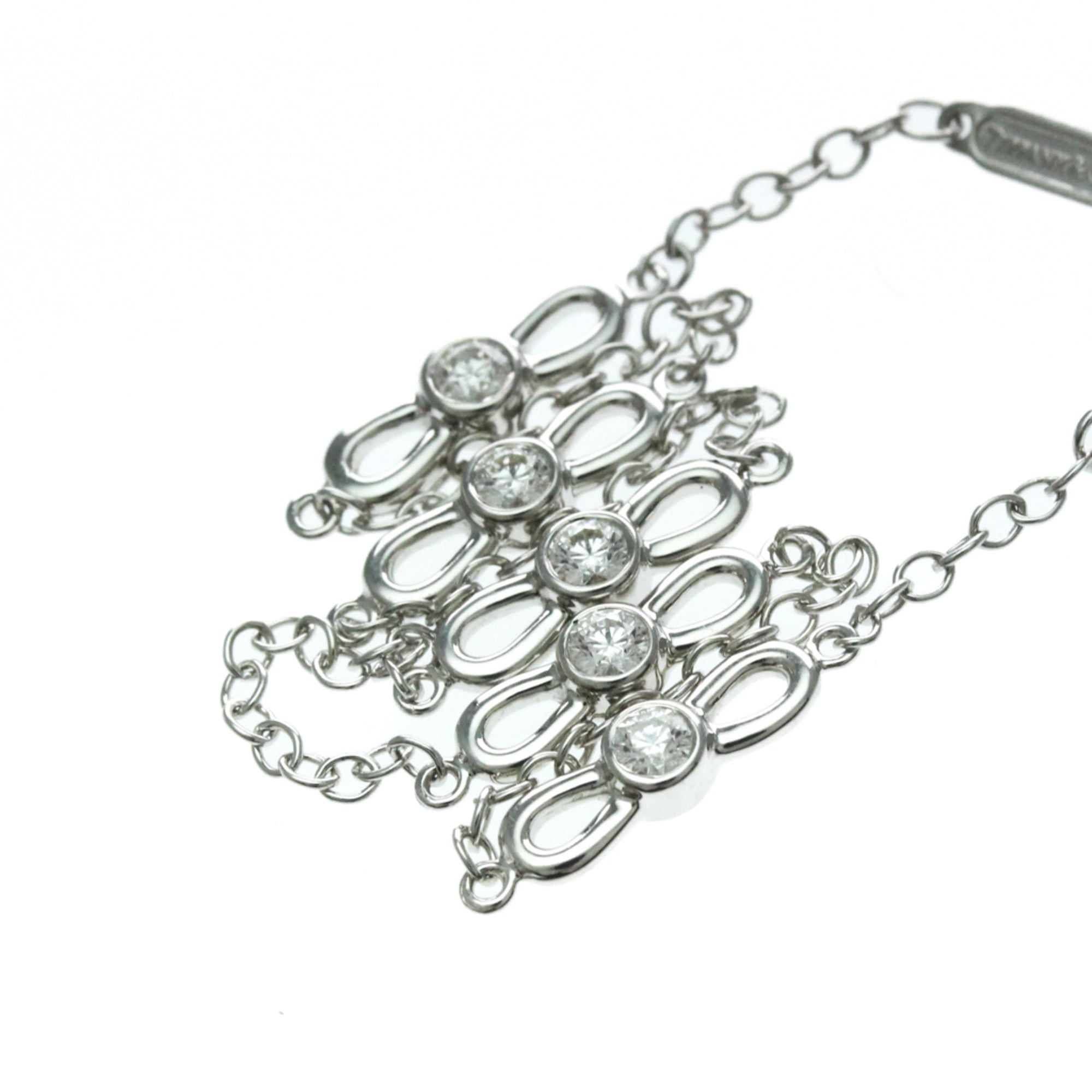 Tiffany & Co. Tiffany Ribbon Diamond Bracelet White Gold (18K) Diamond Charm Bracelet Silver Size ONE SIZE - 6 Thumbnail