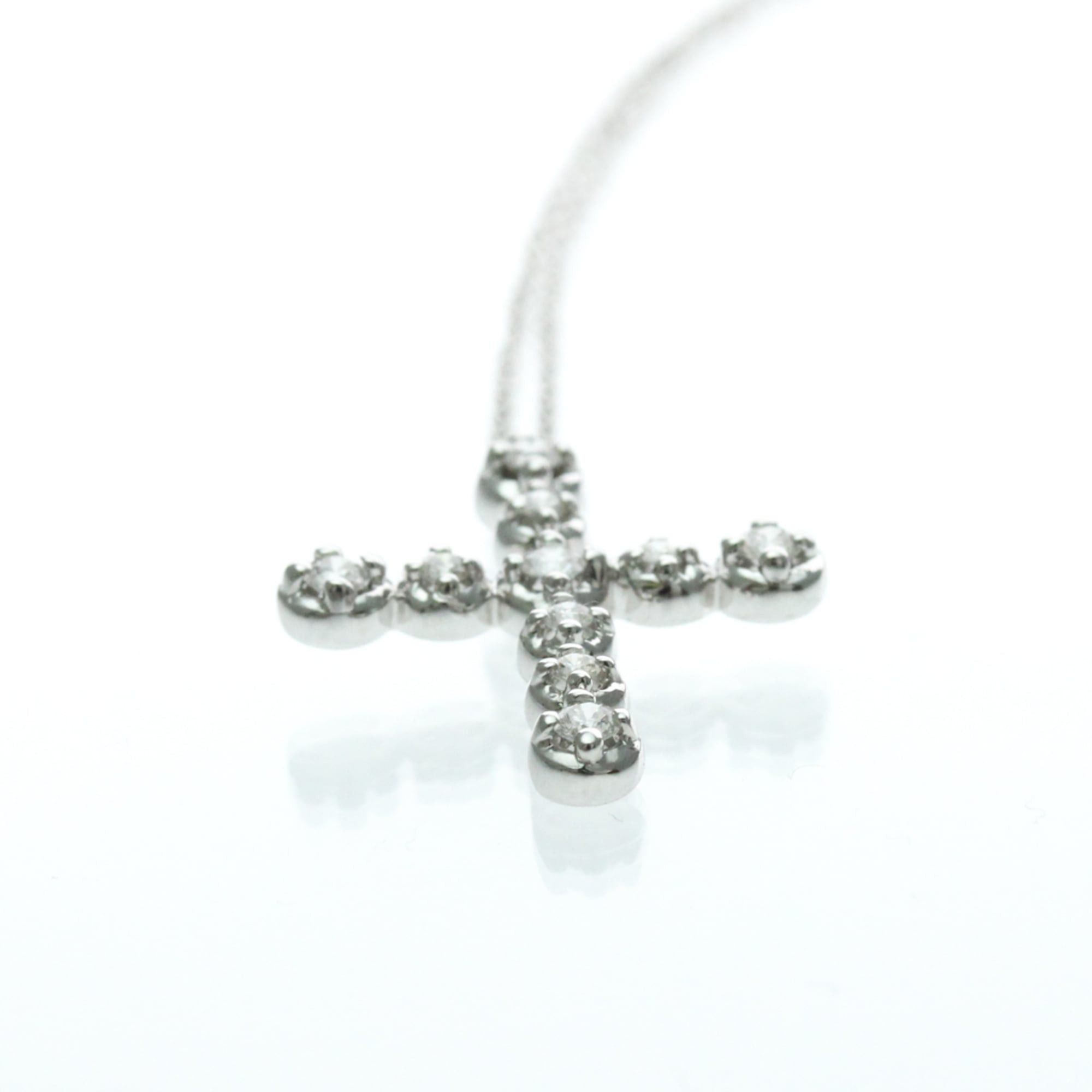 Tiffany & Co. Tiffany Tenderness Diamond Necklace Platinum Diamond Women,Men Fashion Pendant Necklace (Silver) Size ONE SIZE - 4 Thumbnail