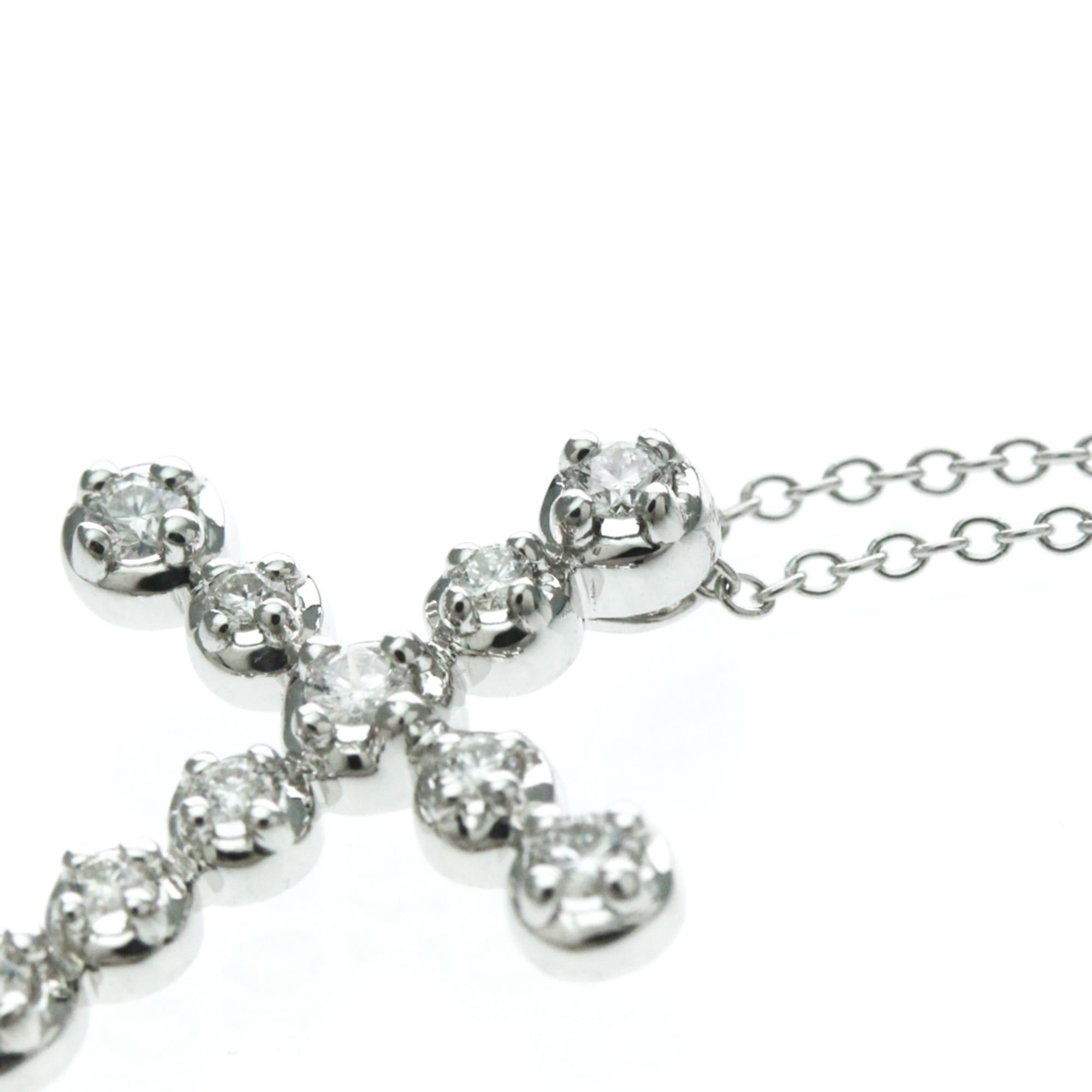 Tiffany & Co. Tiffany Tenderness Diamond Necklace Platinum Diamond Women,Men Fashion Pendant Necklace (Silver) Size ONE SIZE - 7 Thumbnail