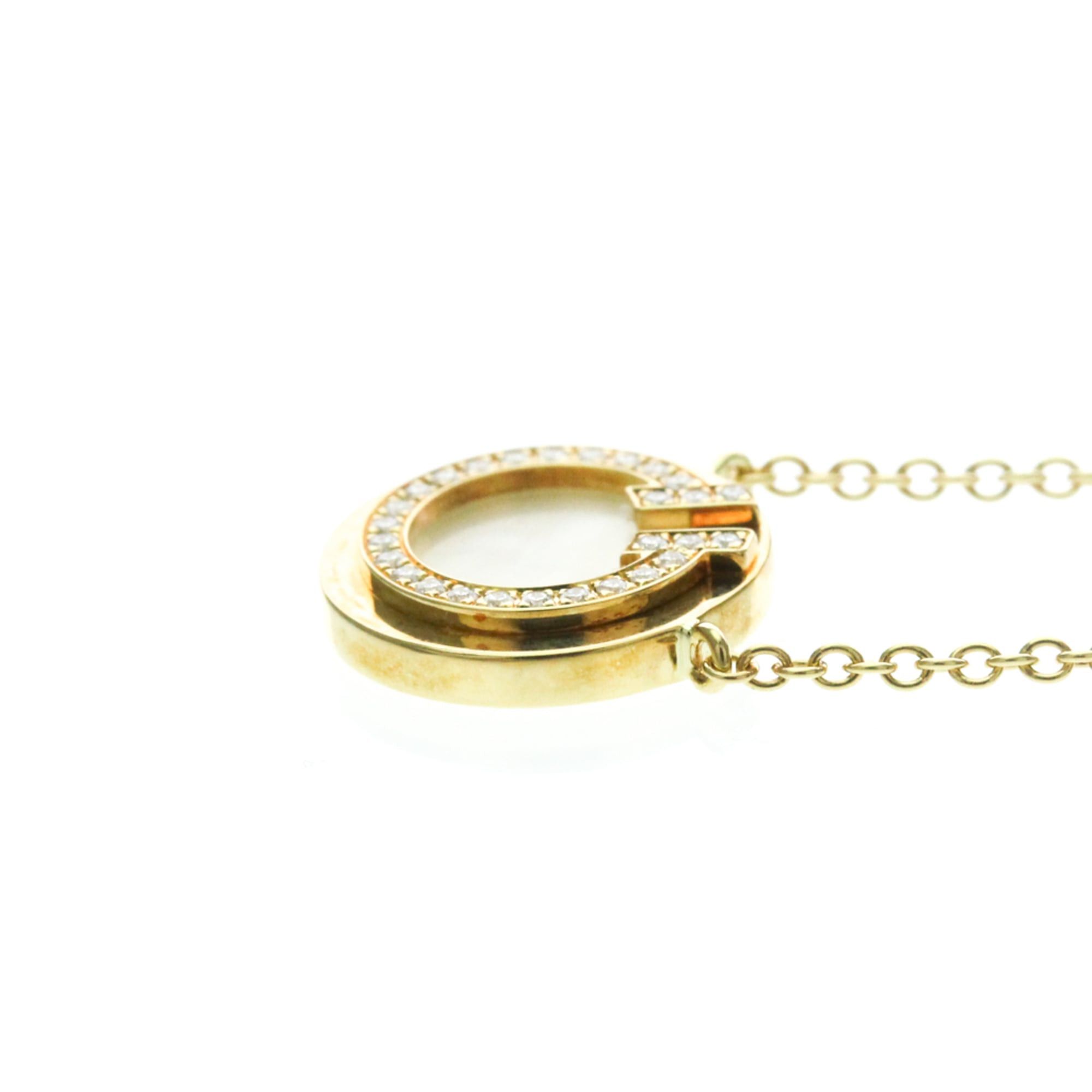 Tiffany & Co. Tiffany TTWO Circle Diamond Necklace Yellow Gold (18K) Diamond Women,Men Fashion Pendant Necklace (Gold) Size ONE SIZE - 3 Thumbnail