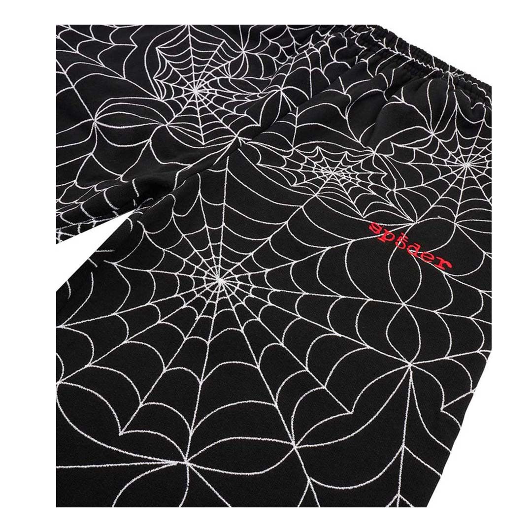 Sp5der Embroidered Black AOP Sweatpants Size US 30 / EU 46 - 2 Thumbnail