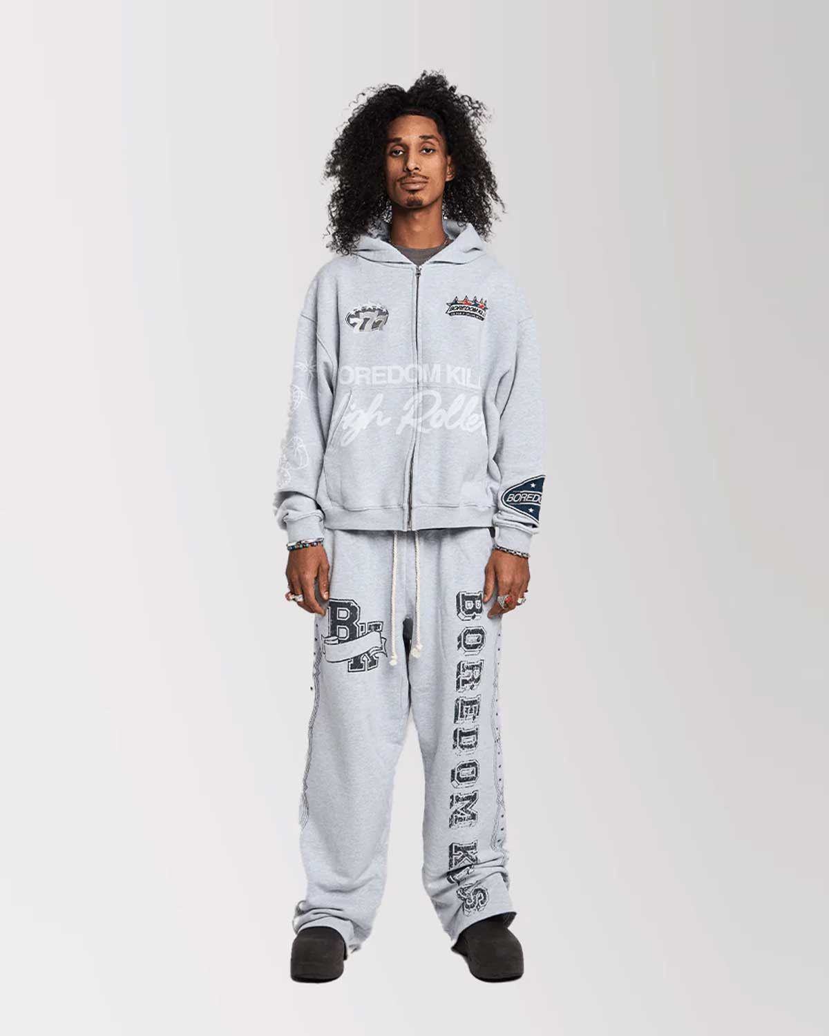 Other Boredom Kills Collegiate Sweats Grey/Black Size US 34 / EU 50 - 2 Thumbnail
