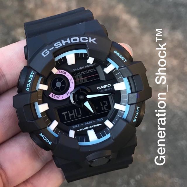 Casio Casio G-SHOCK GA700PC-1A Men's Sports Analog & Digital Black