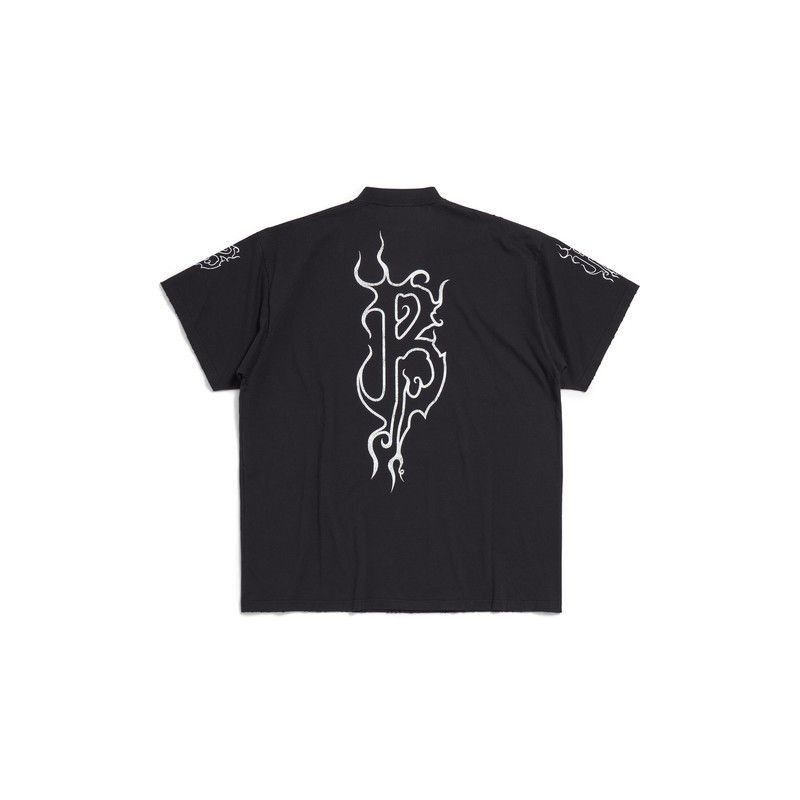 Balenciaga darkwave t-shirt oversized in black Size US L / EU 52-54 / 3 - 2 Thumbnail