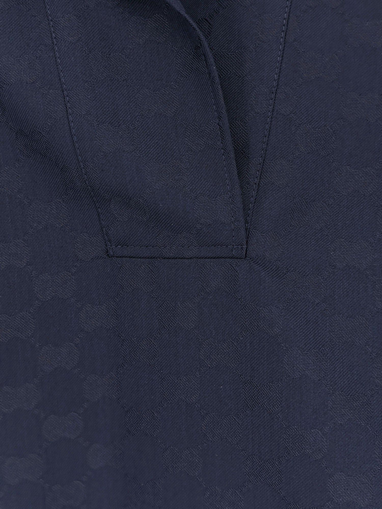 Gucci Gucci Fabric polo shirt with GG pattern Tag Size IT 38 Women - USA Tariffs Included Size XS / US 0-2 / IT 36-38 - 3 Thumbnail
