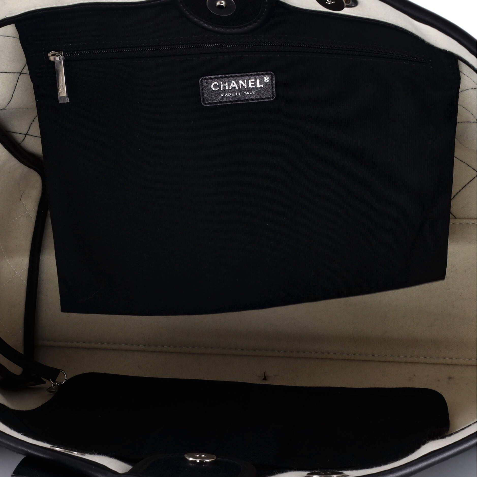 Chanel Deauville Tote Wool Felt Large Size ONE SIZE - 3 Thumbnail