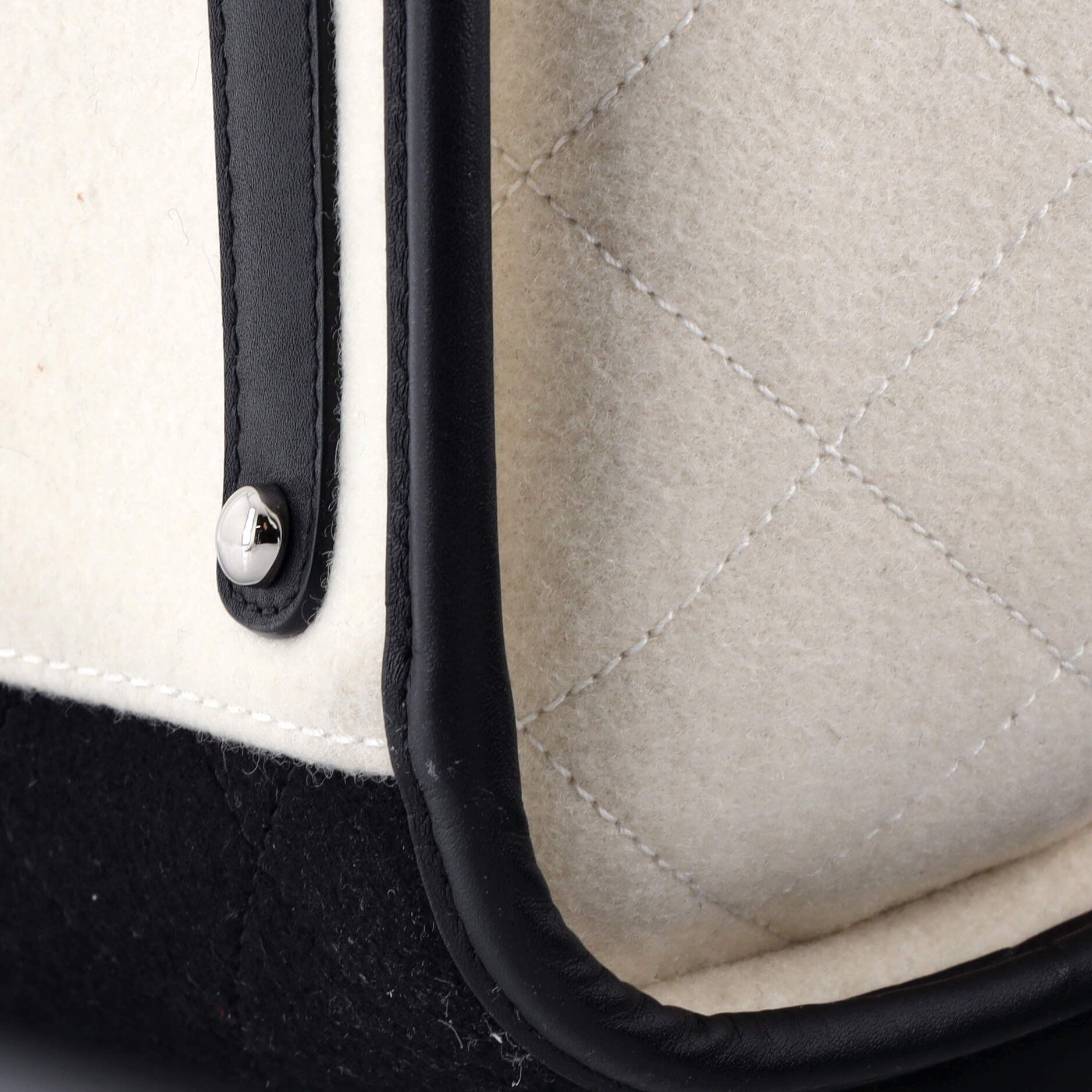 Chanel Deauville Tote Wool Felt Large Size ONE SIZE - 4 Thumbnail