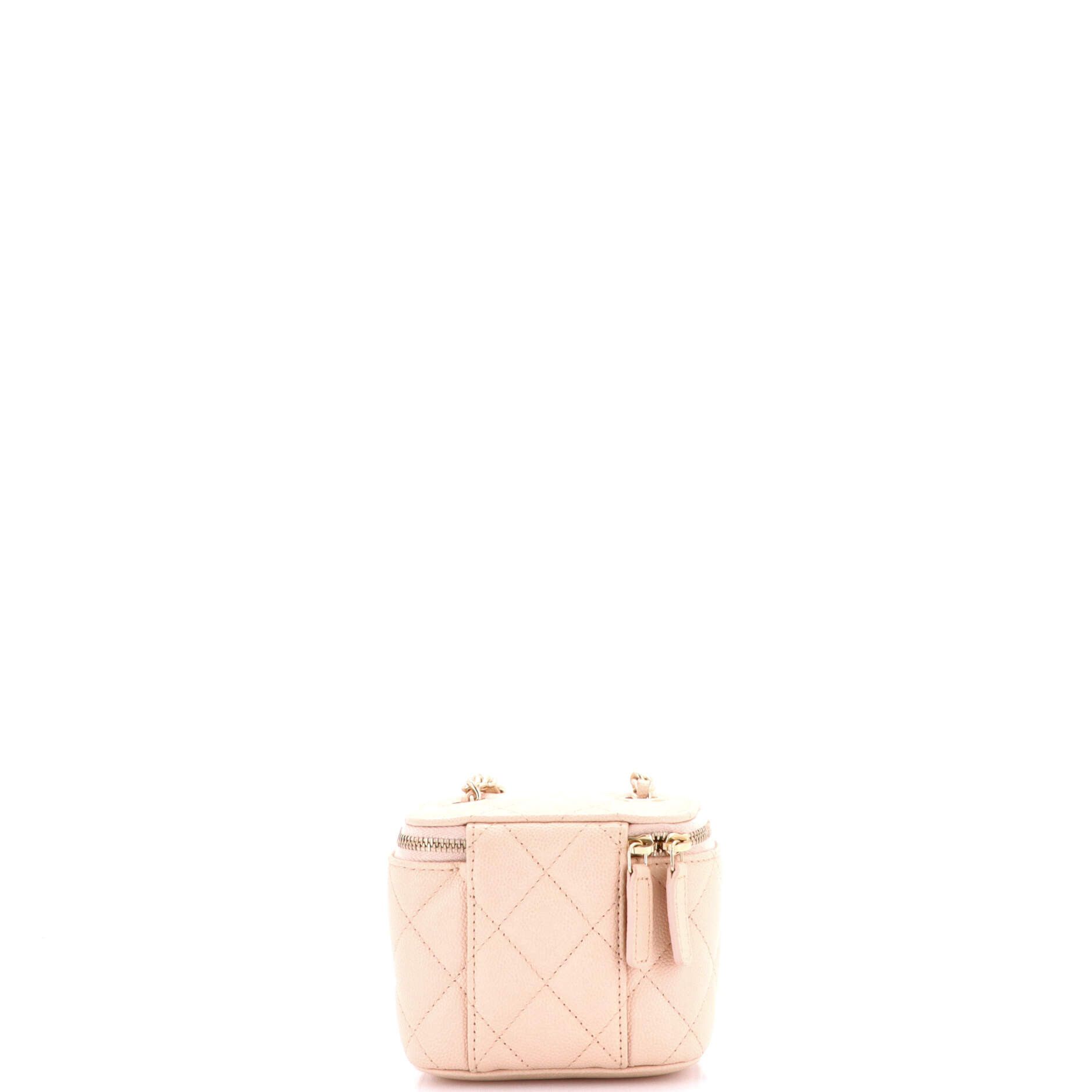Chanel Classic Vanity Case with Chain Quilted Caviar Mini Size ONE SIZE - 2 Thumbnail