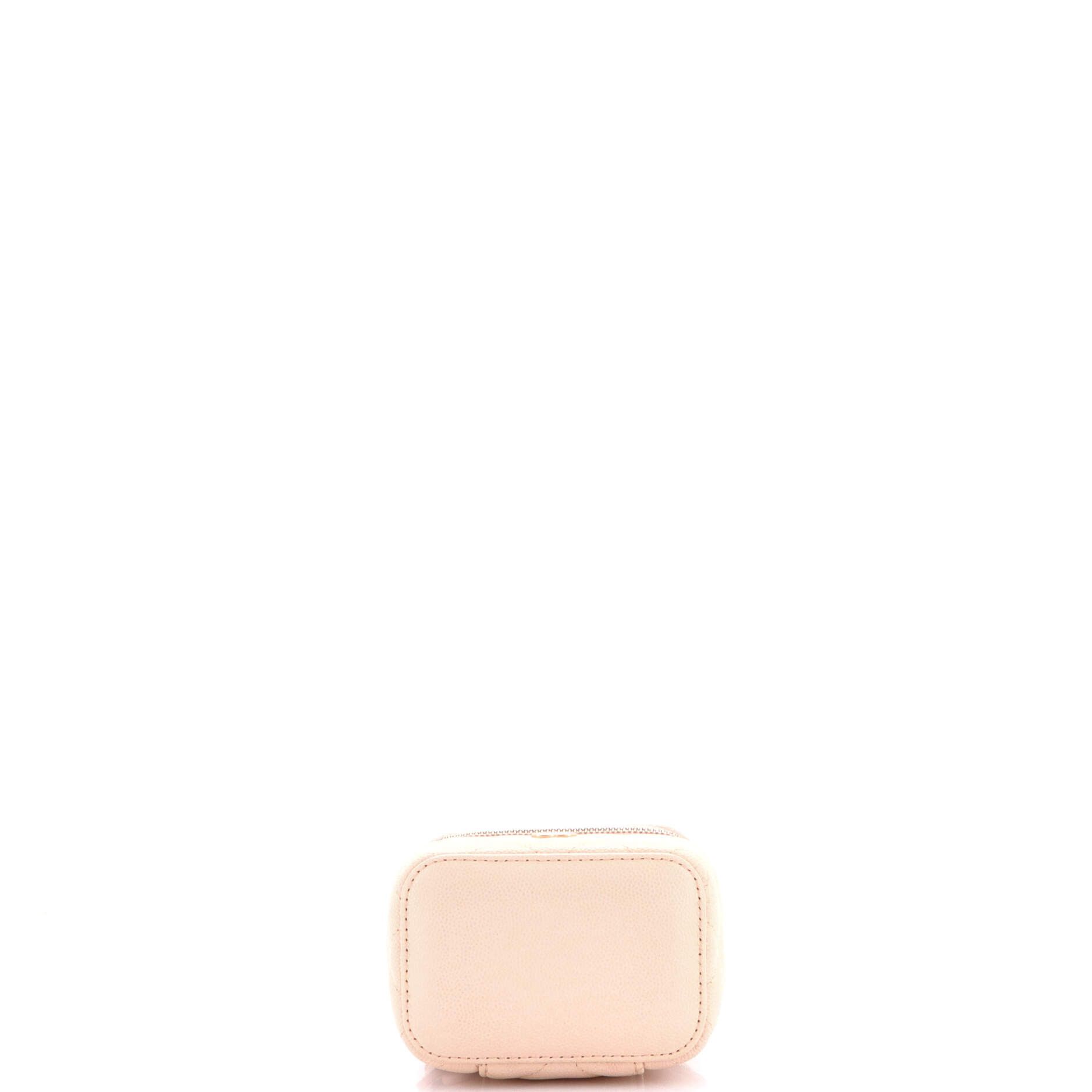 Chanel Classic Vanity Case with Chain Quilted Caviar Mini Size ONE SIZE - 3 Thumbnail