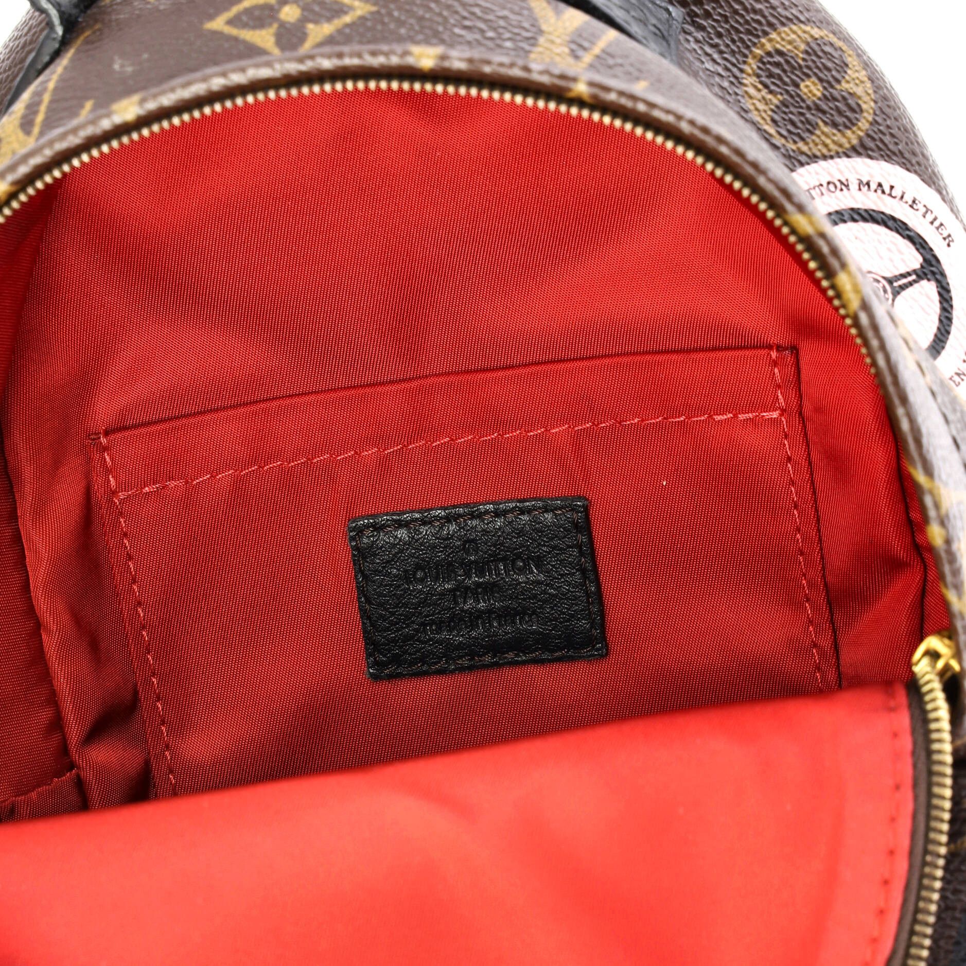 Louis Vuitton Palm Springs Backpack Limited Edition World Tour Monogram Canvas Mini Size ONE SIZE - 5 Thumbnail