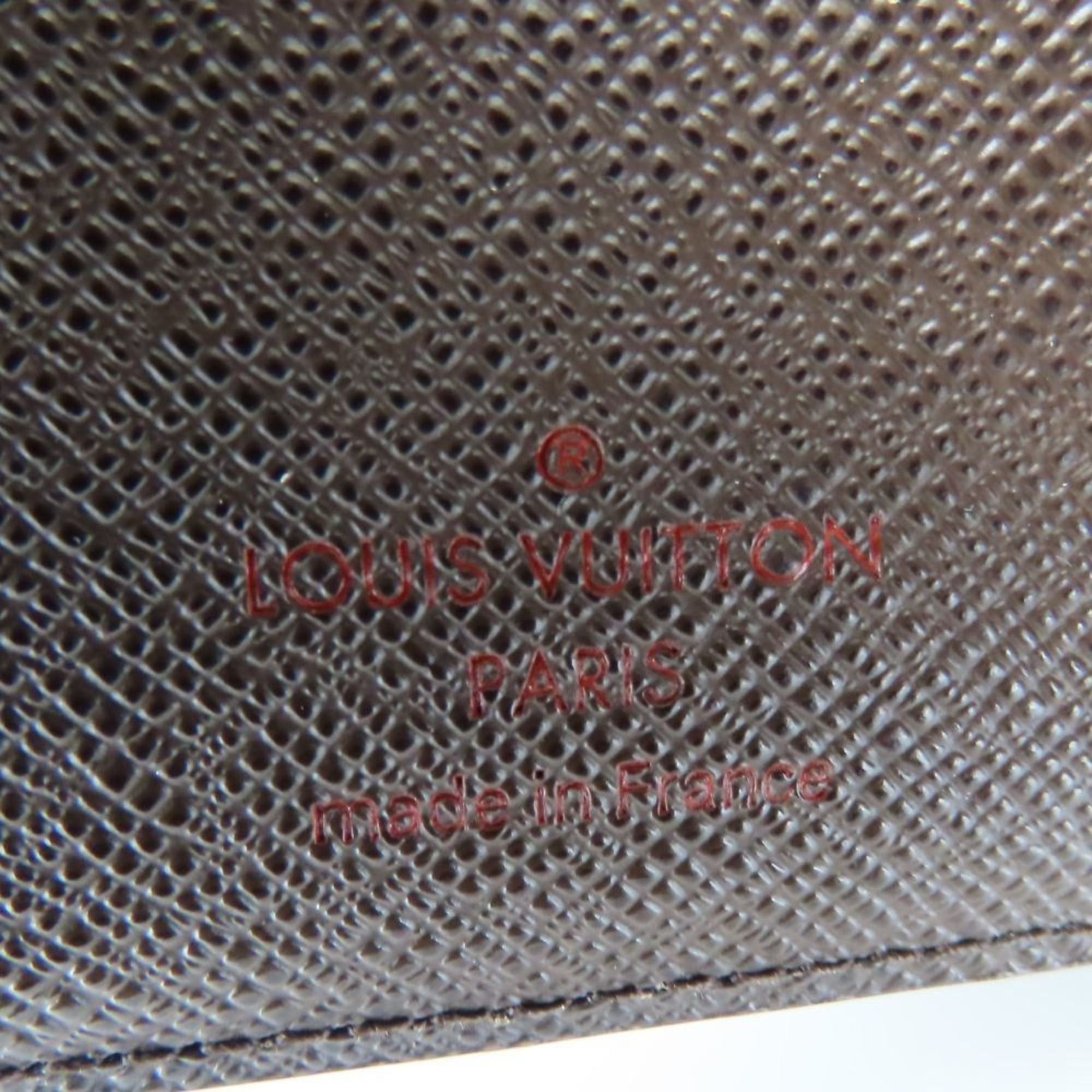 Louis Vuitton Louis Vuitton Portefeuille Joy Tri-fold Wallet N60034 Damier Ebene Brown Women's LOUIS VUITTON Size ONE SIZE - 15 Thumbnail