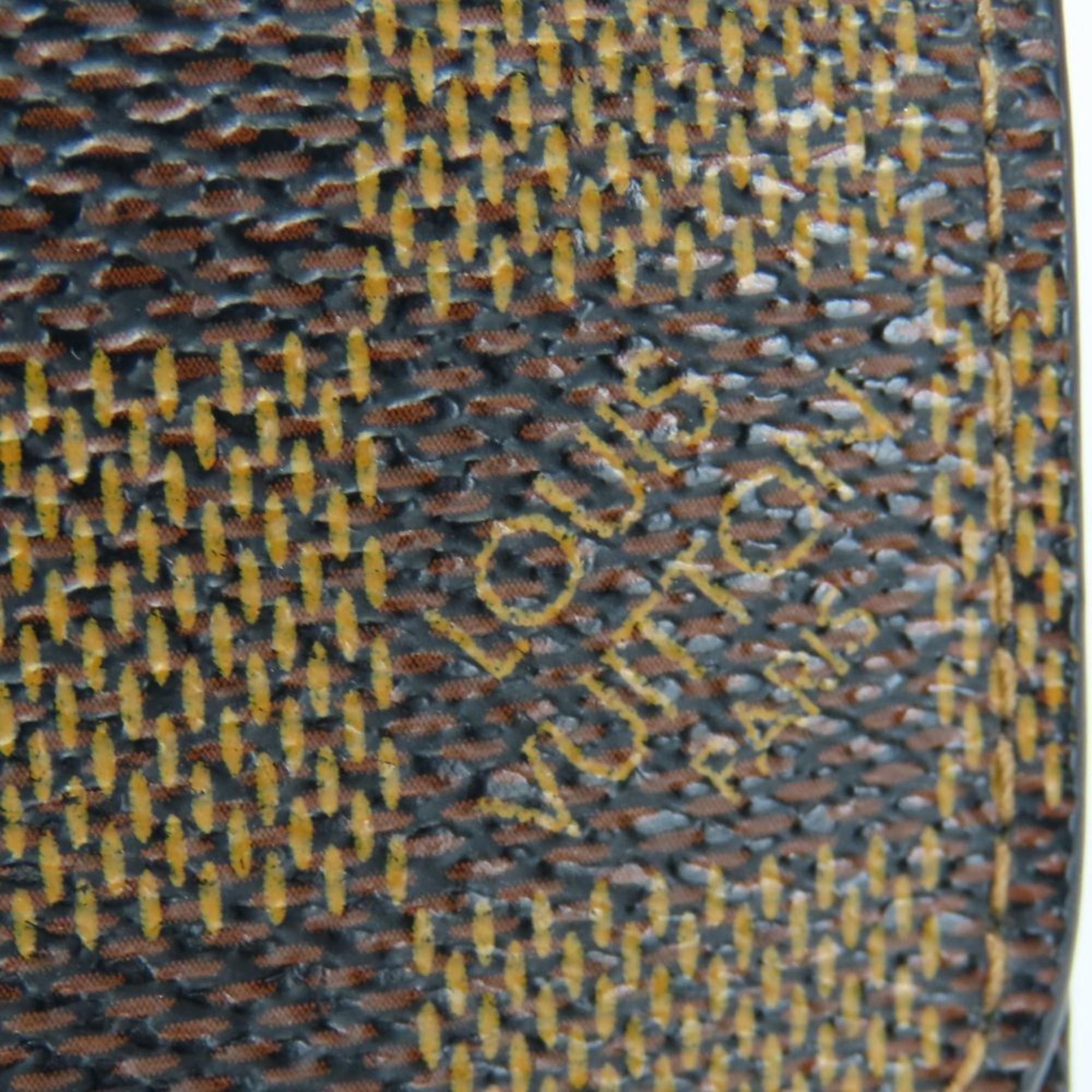 Louis Vuitton Louis Vuitton Portefeuille Joy Tri-fold Wallet N60034 Damier Ebene Brown Women's LOUIS VUITTON Size ONE SIZE - 7 Thumbnail