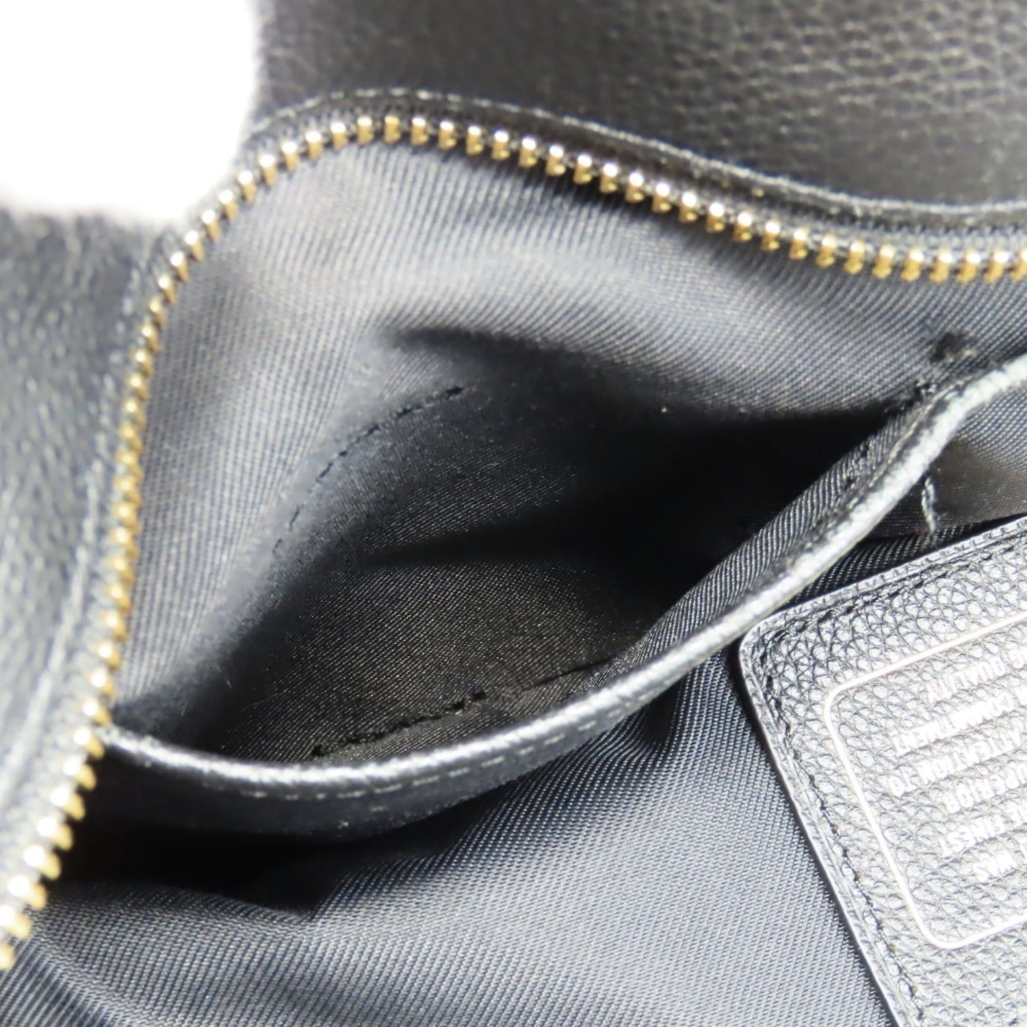Coach Coach Tote Bag 36600 Black Leather with Gold Hardware and Chain, Women's, COACH Size ONE SIZE - 19 Thumbnail