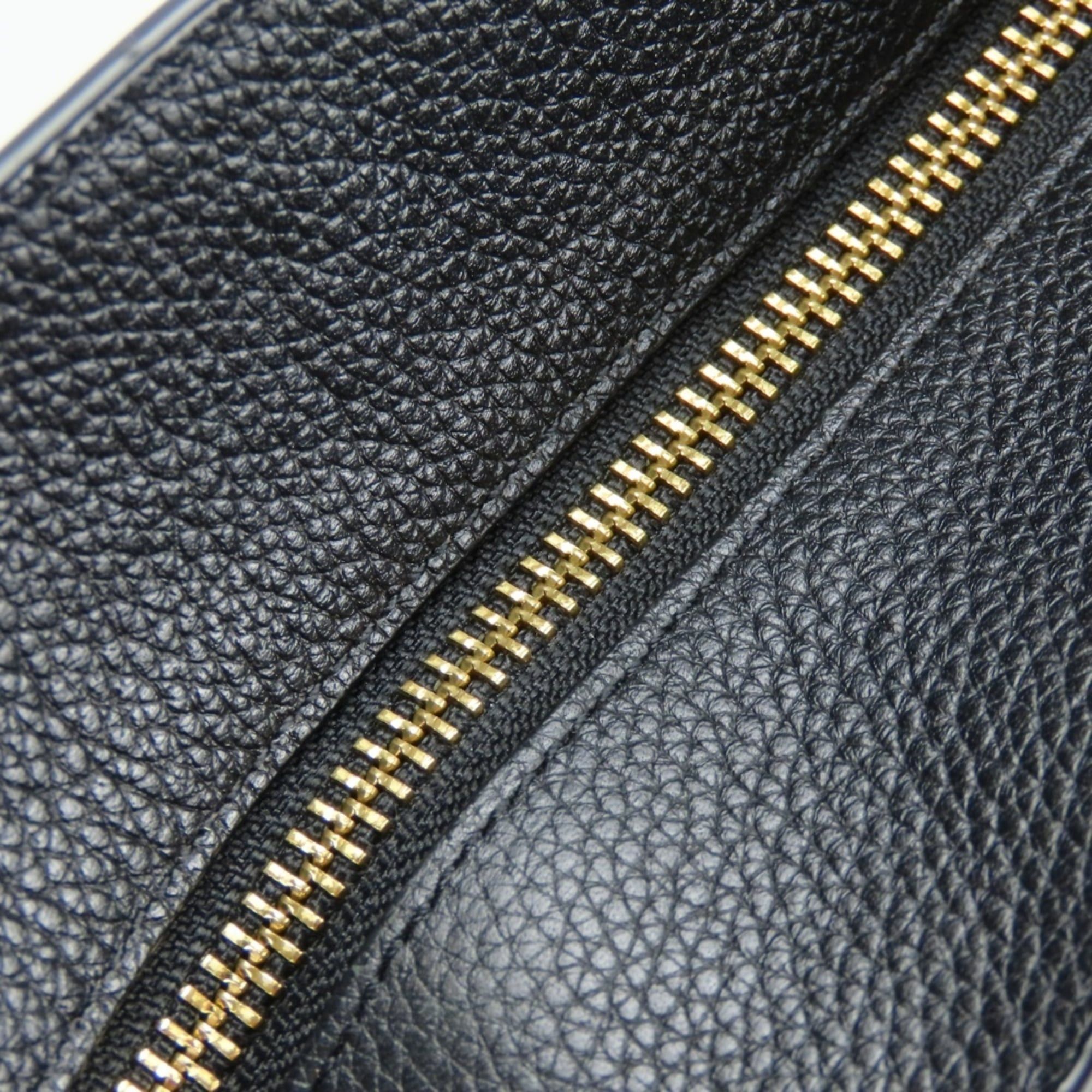 Coach Coach Tote Bag 36600 Black Leather with Gold Hardware and Chain, Women's, COACH Size ONE SIZE - 12 Thumbnail