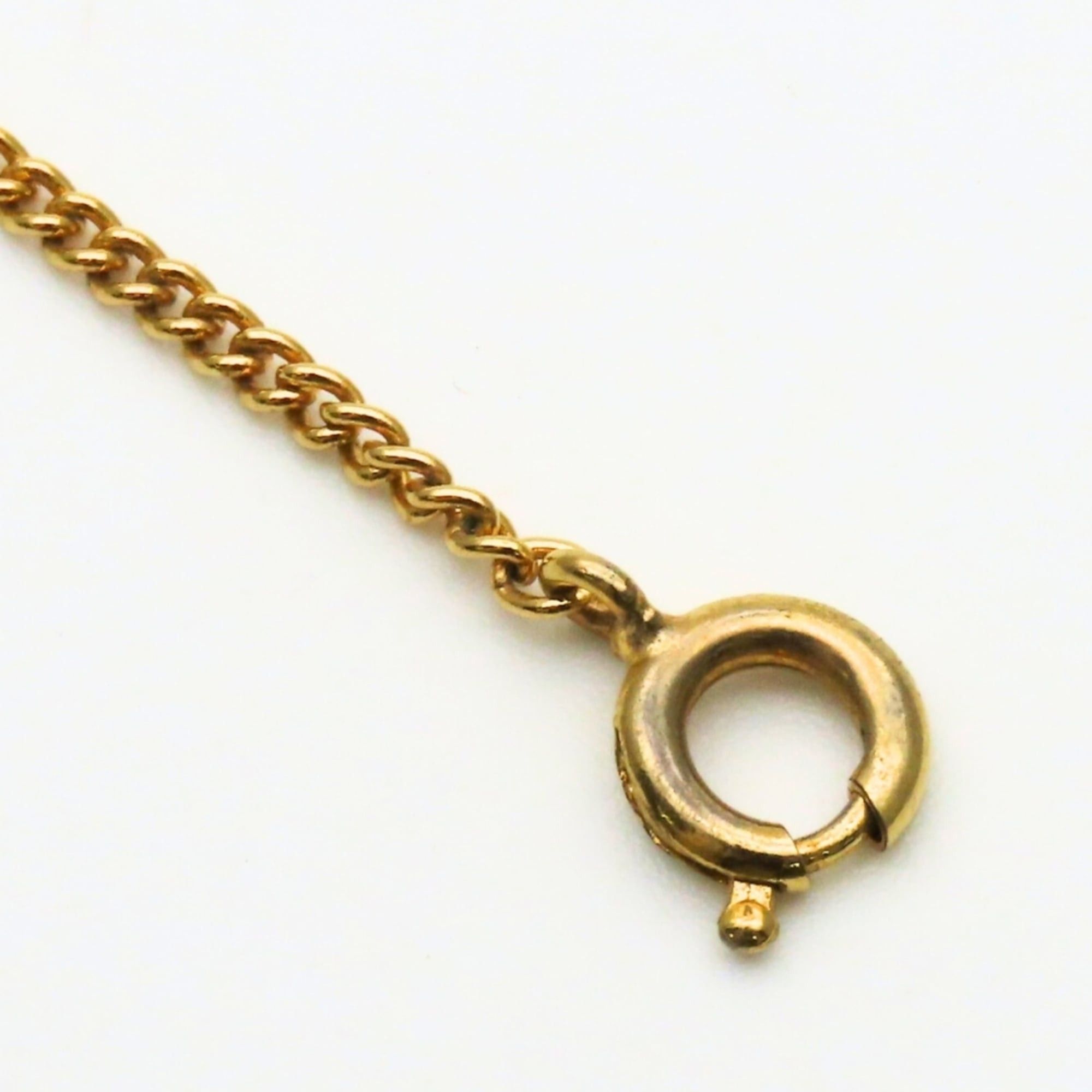 Dior Christian Dior Necklace Logo Rhinestone Gold GP Heart Women's Size ONE SIZE - 8 Thumbnail