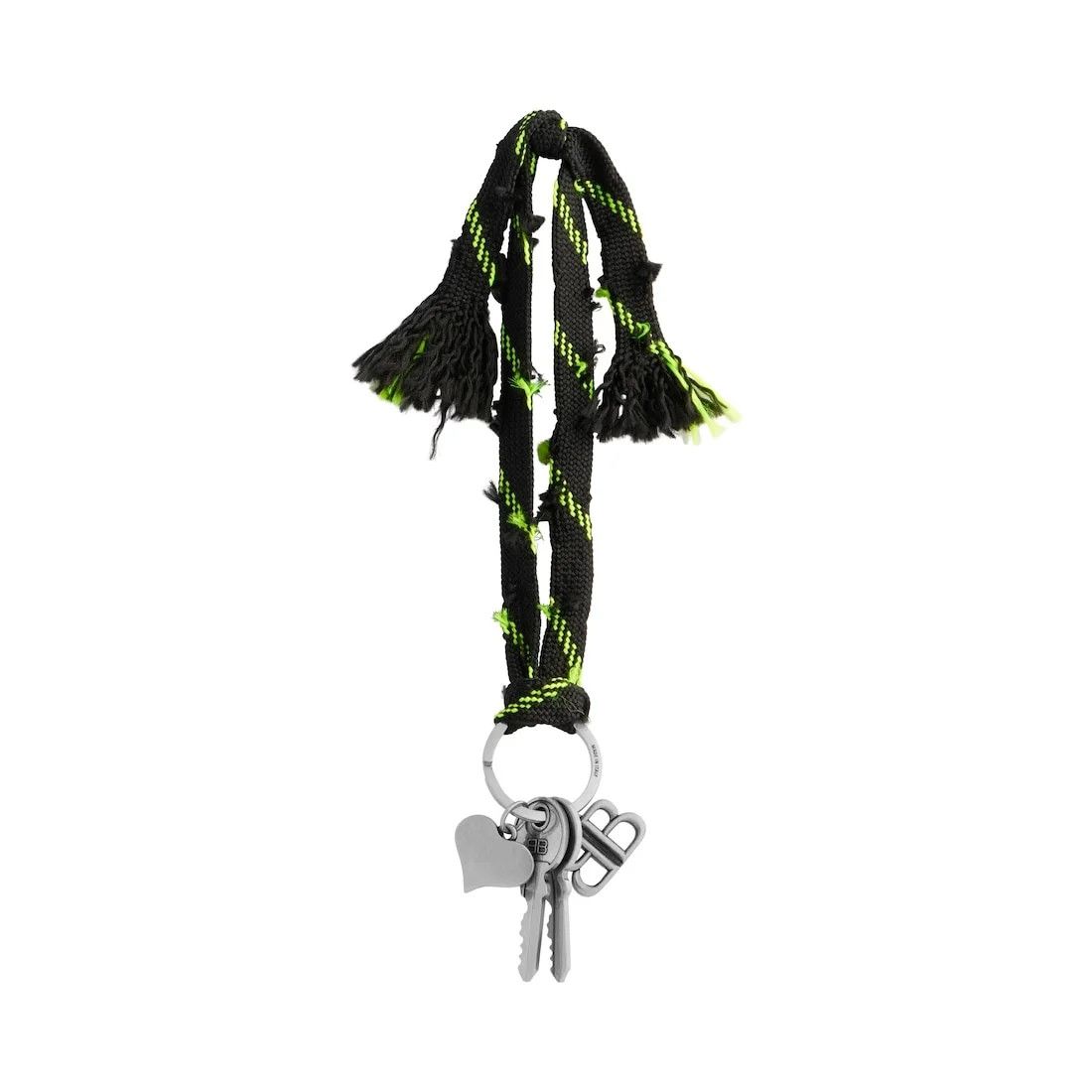Balenciaga Charm/keychain Shoelace Bb in Black/neon Yellow Size ONE SIZE - 2 Thumbnail