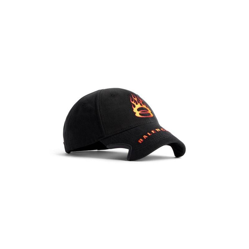 burning unity cap in black/orange