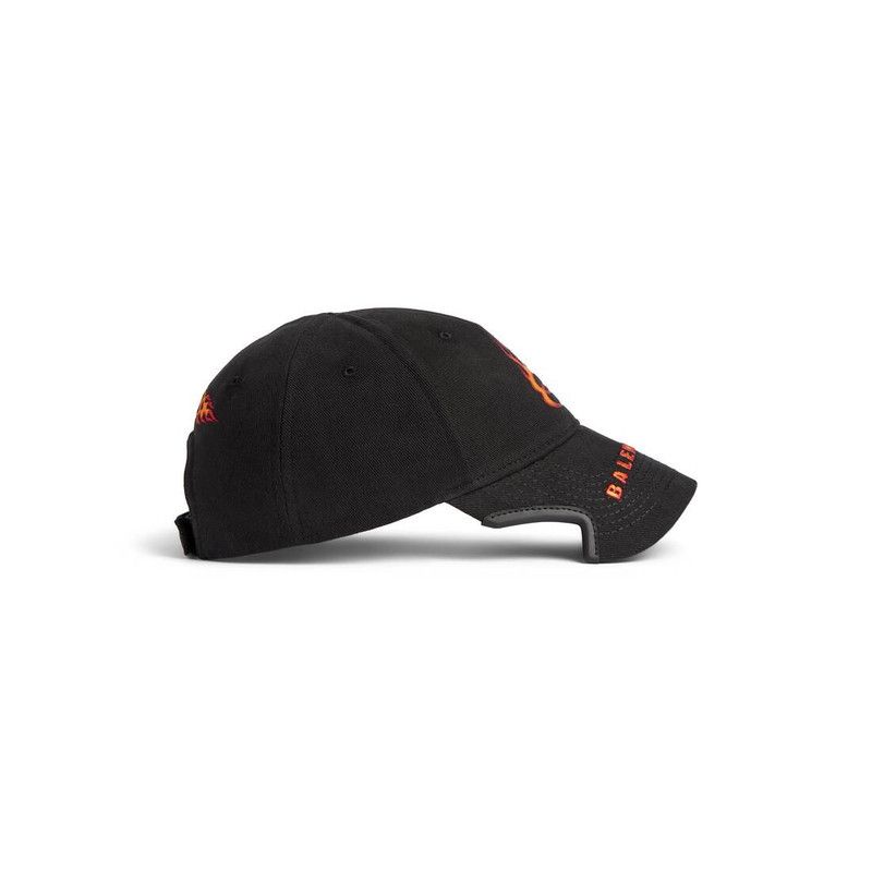 burning unity cap in black/orange